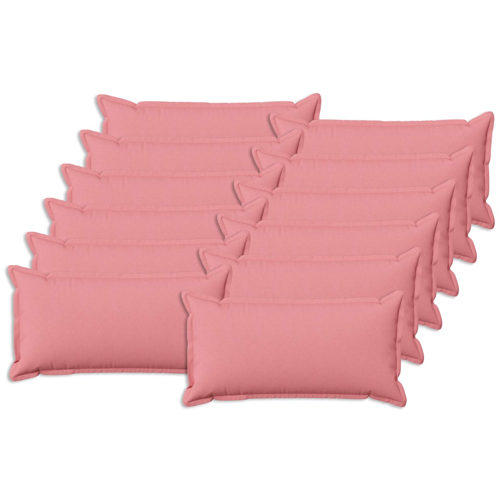 Párna huzat 12 pcs houten rózsaszín 40 x 80 cm műlenszövet