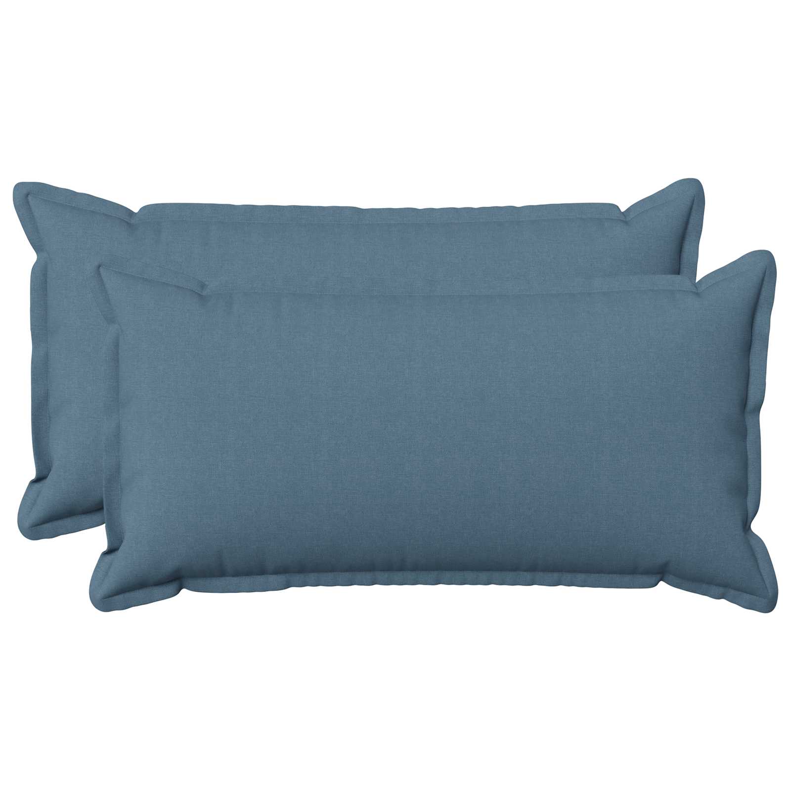 Párna huzat 2 pcs houten farmerkék 40 x 80 cm műlenszövet