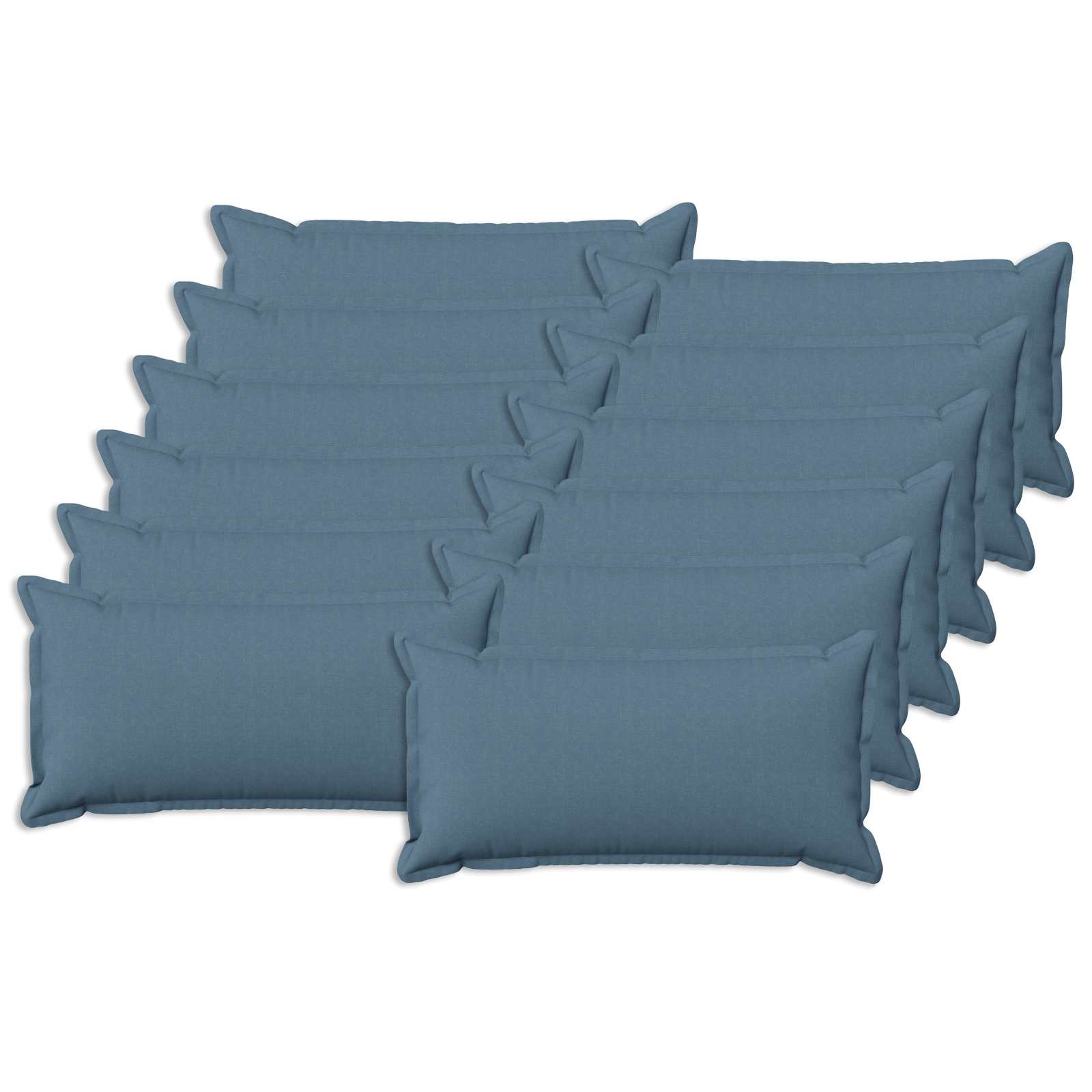 Párna huzat 12 pcs houten farmerkék 40 x 80 cm műlenszövet