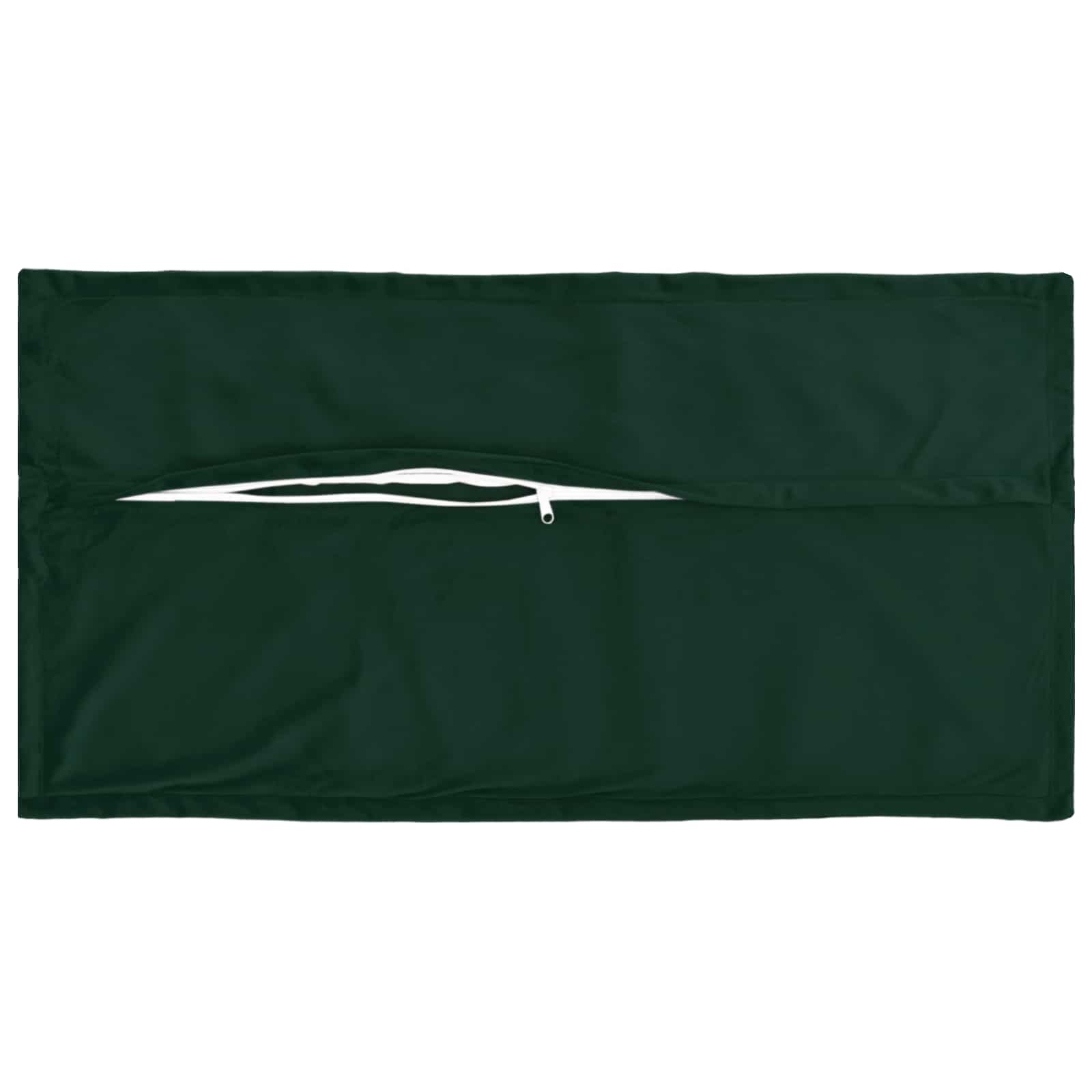 Párna huzat 2 pcs houten sötétzöld 40 x 80 cm bársony