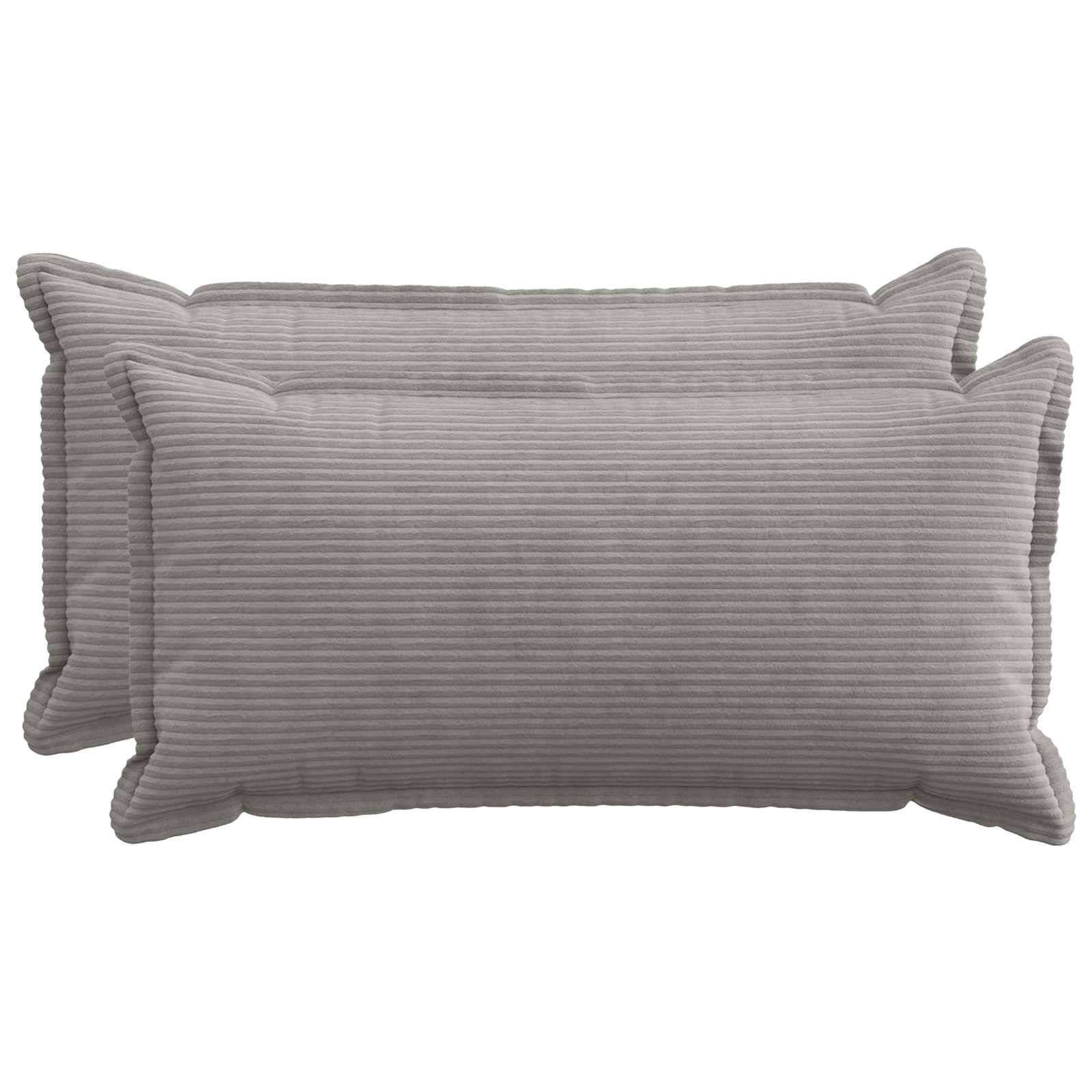 Párna huzat 2 db houten világosszürke 40 x 80 cm cord