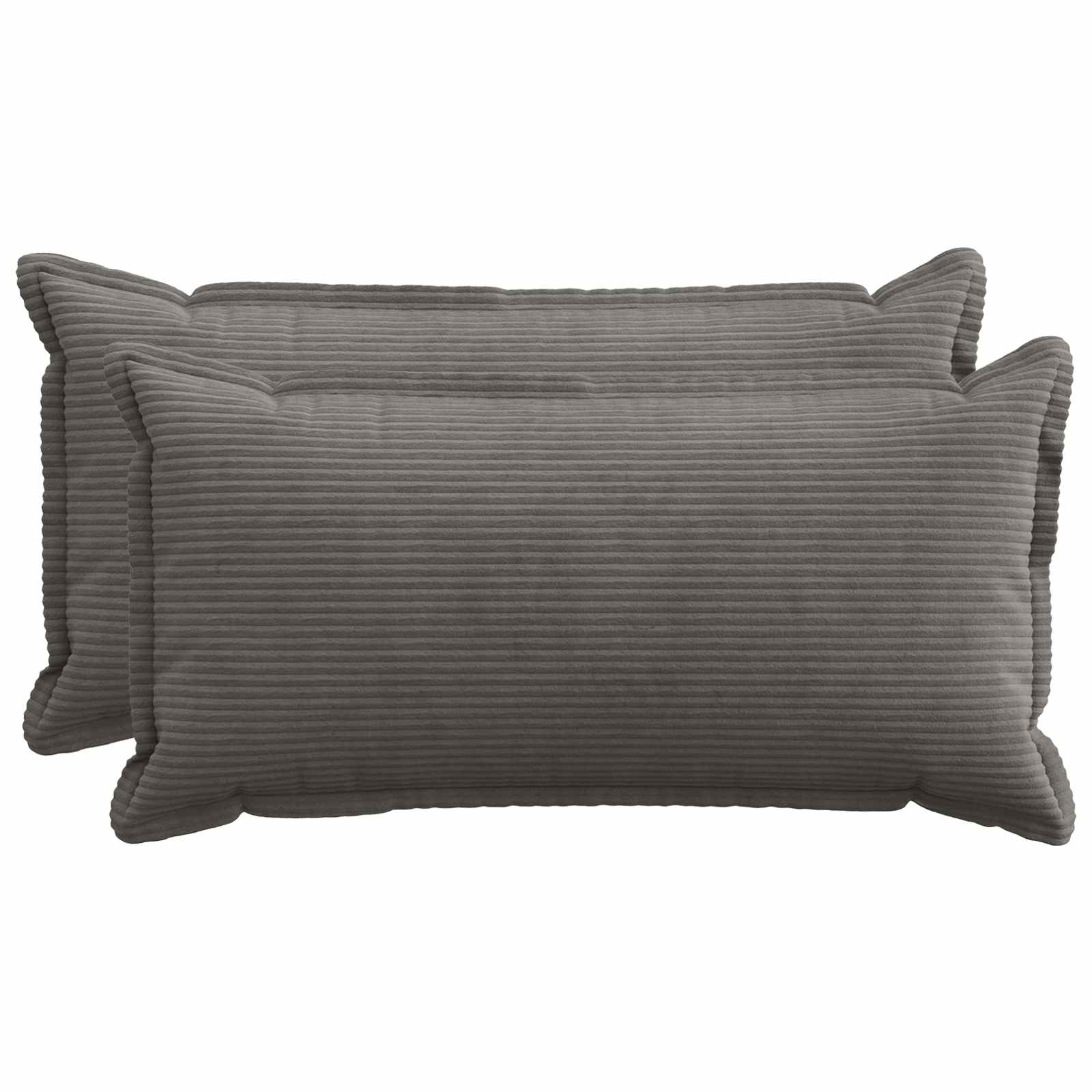 Párna huzat 2 db houten sötétszürke 40 x 80 cm cord