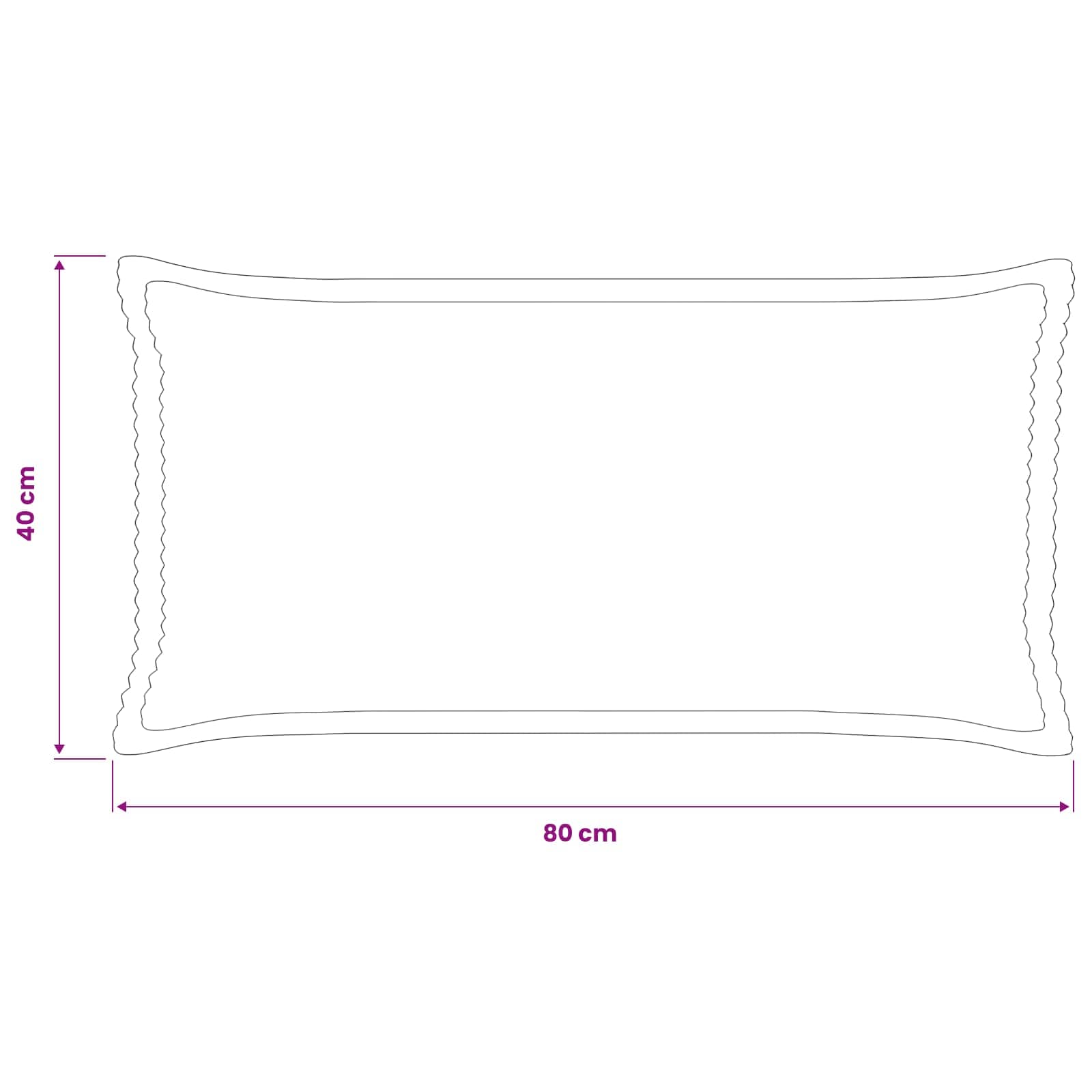 Párna huzat 6 db houten világos zöld szürke 40 x 80 cm cord