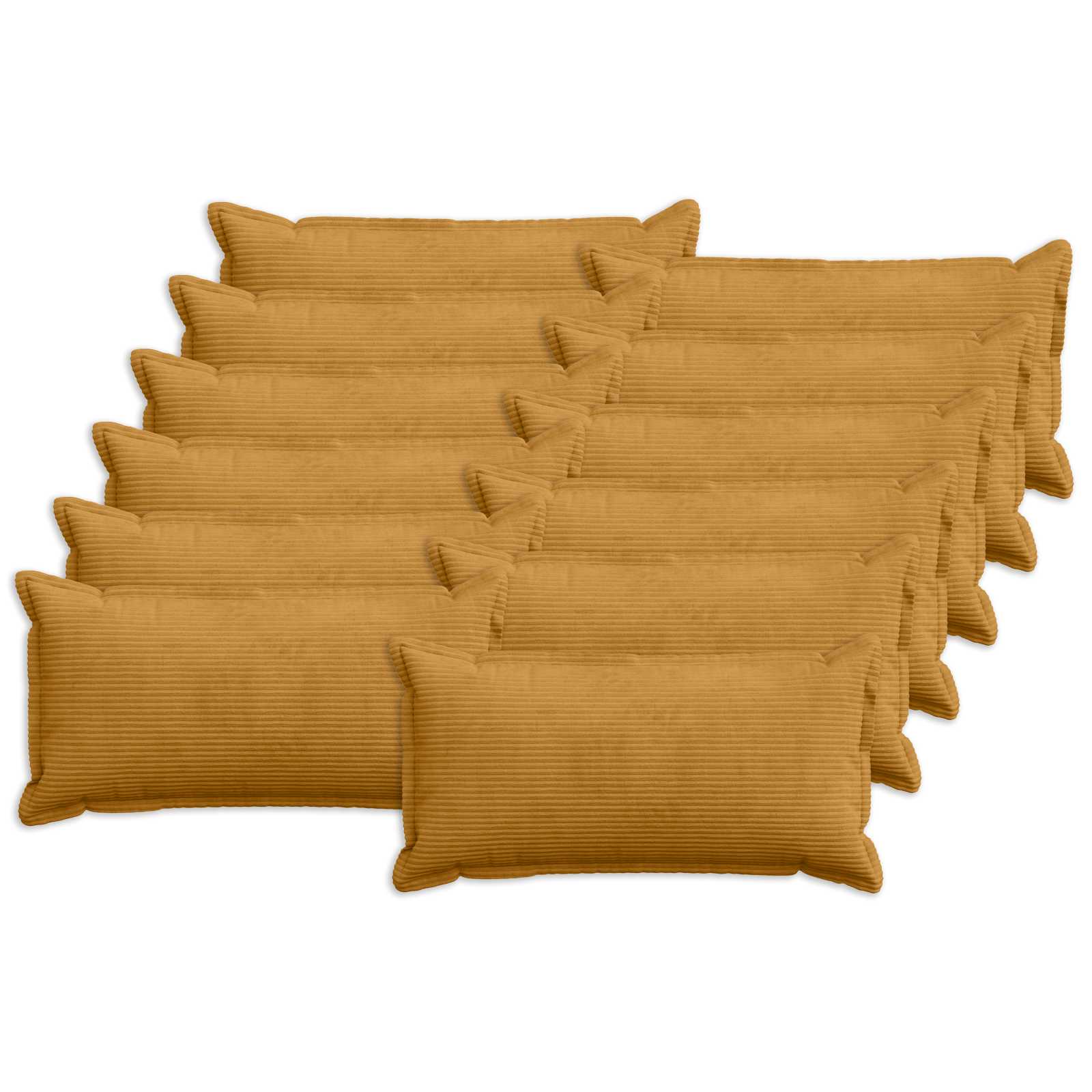 Párna huzat 12 db houten sárga 40 x 80 cm cord