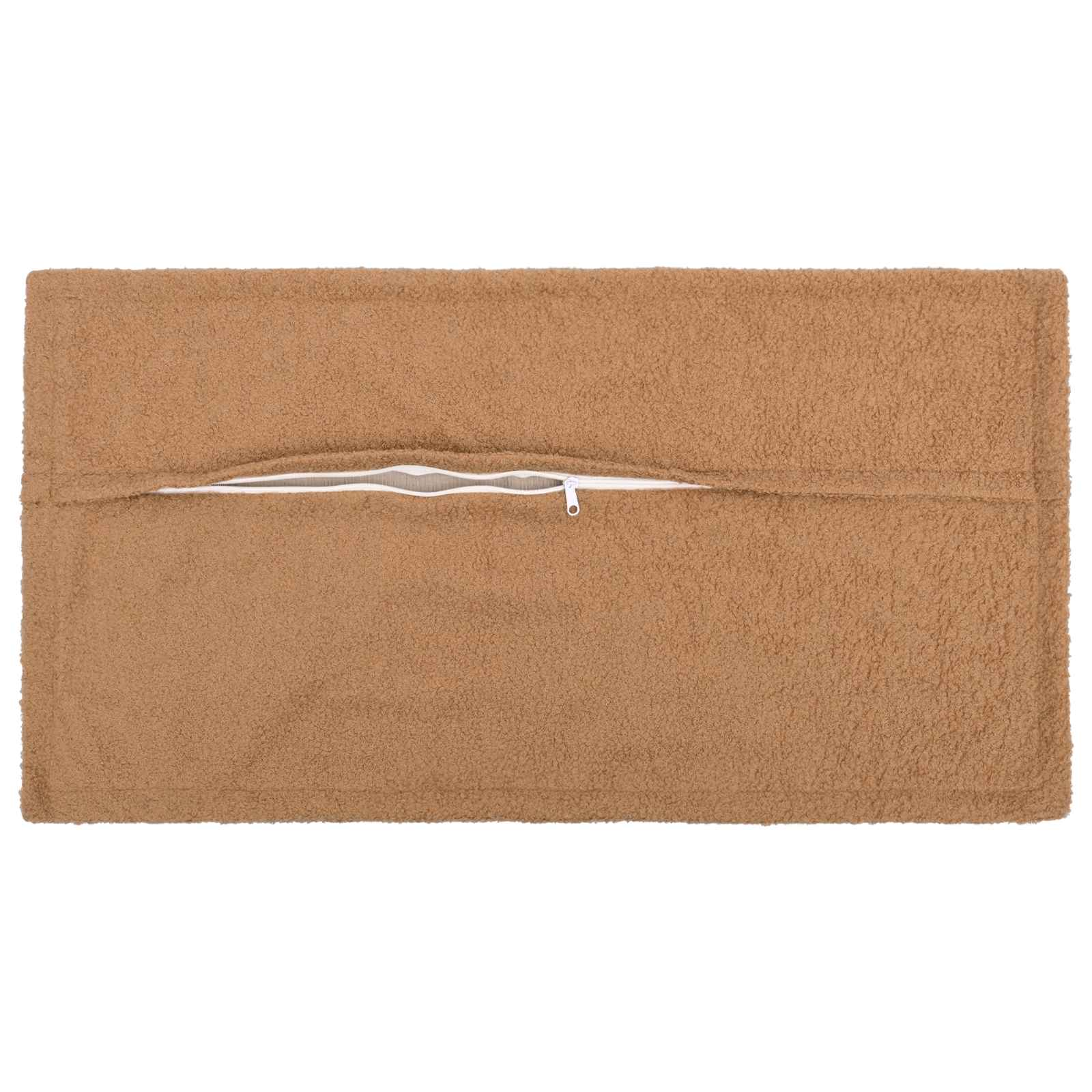 Párna huzat 6 pcs houten bézs 40 x 80 cm bouclé