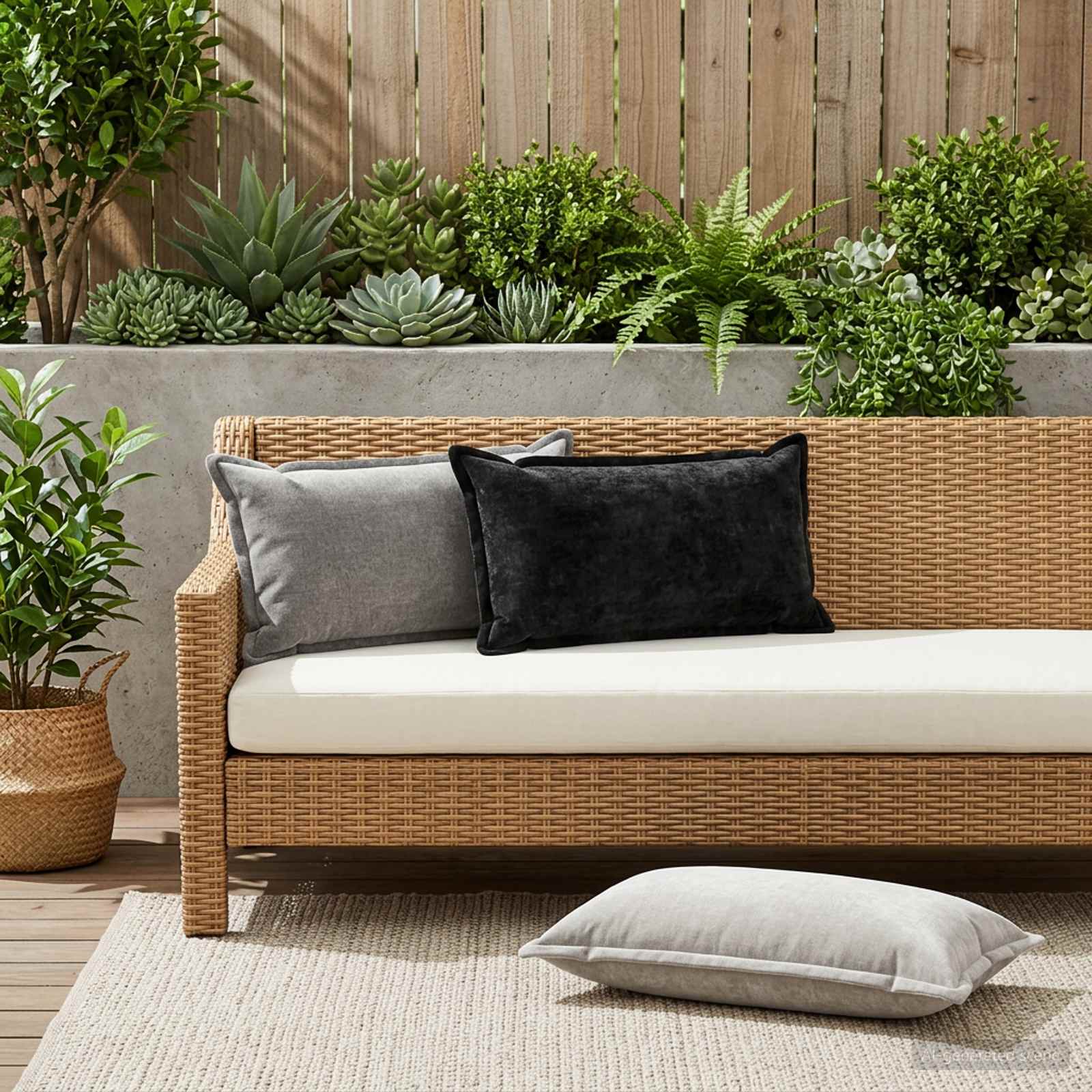 Párna huzat 6 db houten sötétszürke 40 x 80 cm chenille szövet