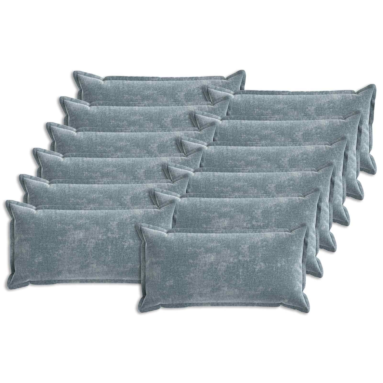 Párna huzat 12 pcs houten világoskék 40 x 80 cm chenille szövet