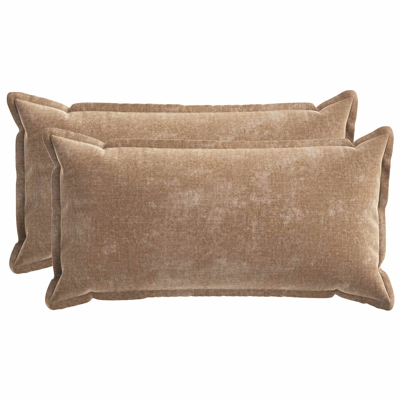 Párna huzat 2 pcs houten barna 40 x 80 cm chenille szövet