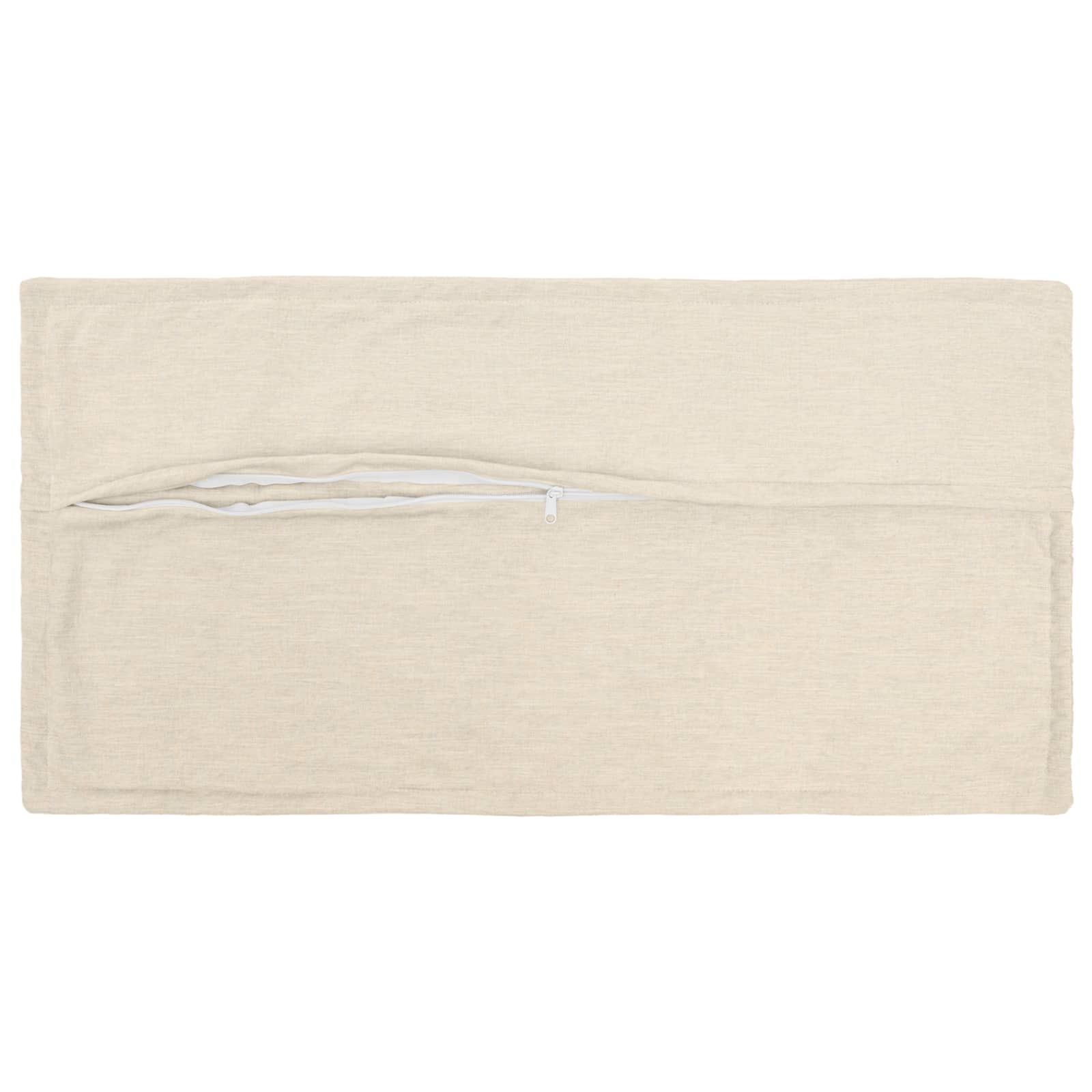 Párna huzat 12 db houten krémszínű 40 x 80 cm chenille szövet