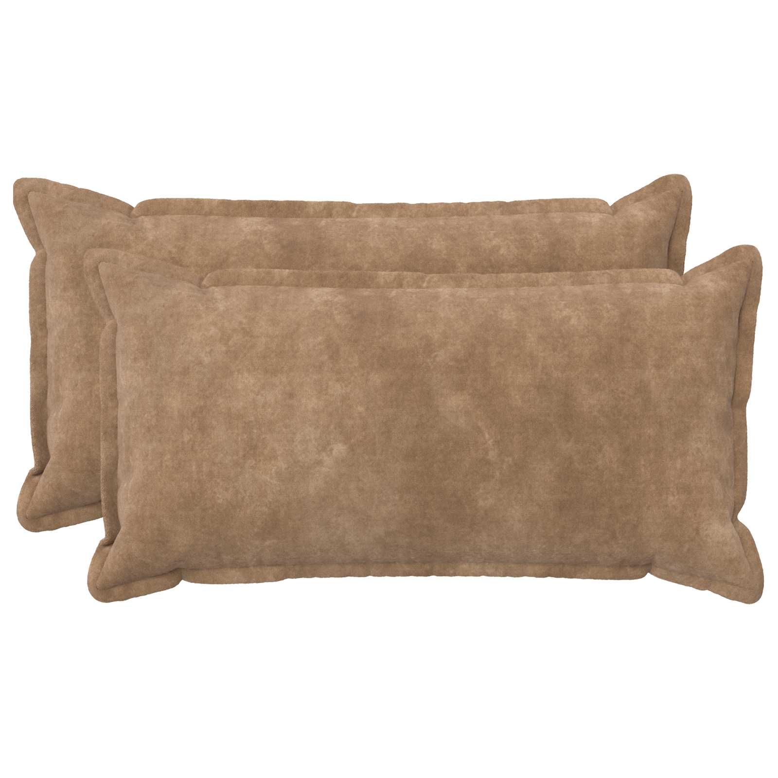 Párna huzat 2 pcs houten tópszínű 40 x 80 cm mikroszálas plüss