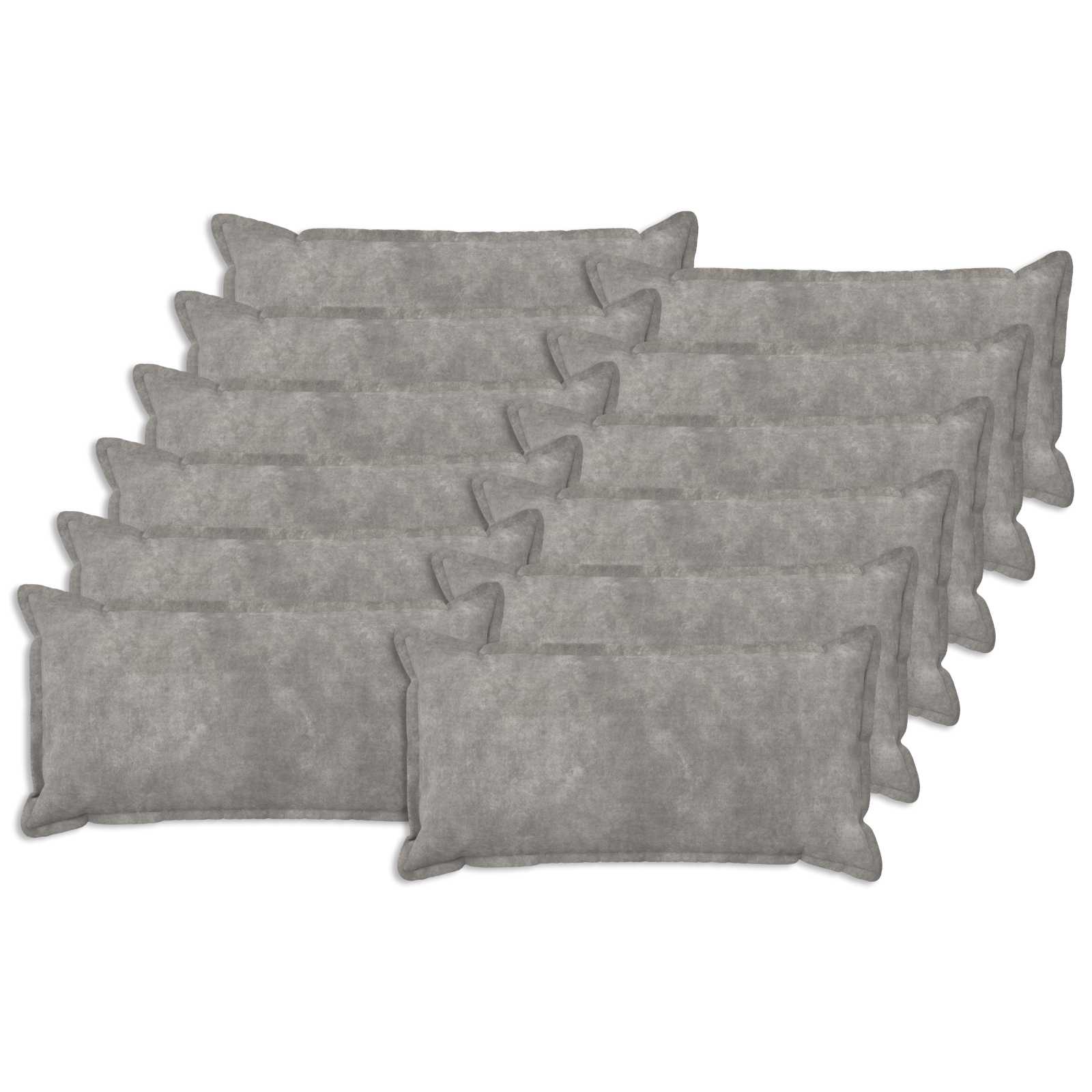 Párna huzat 12 pcs houten világosszürke 40 x 80 cm