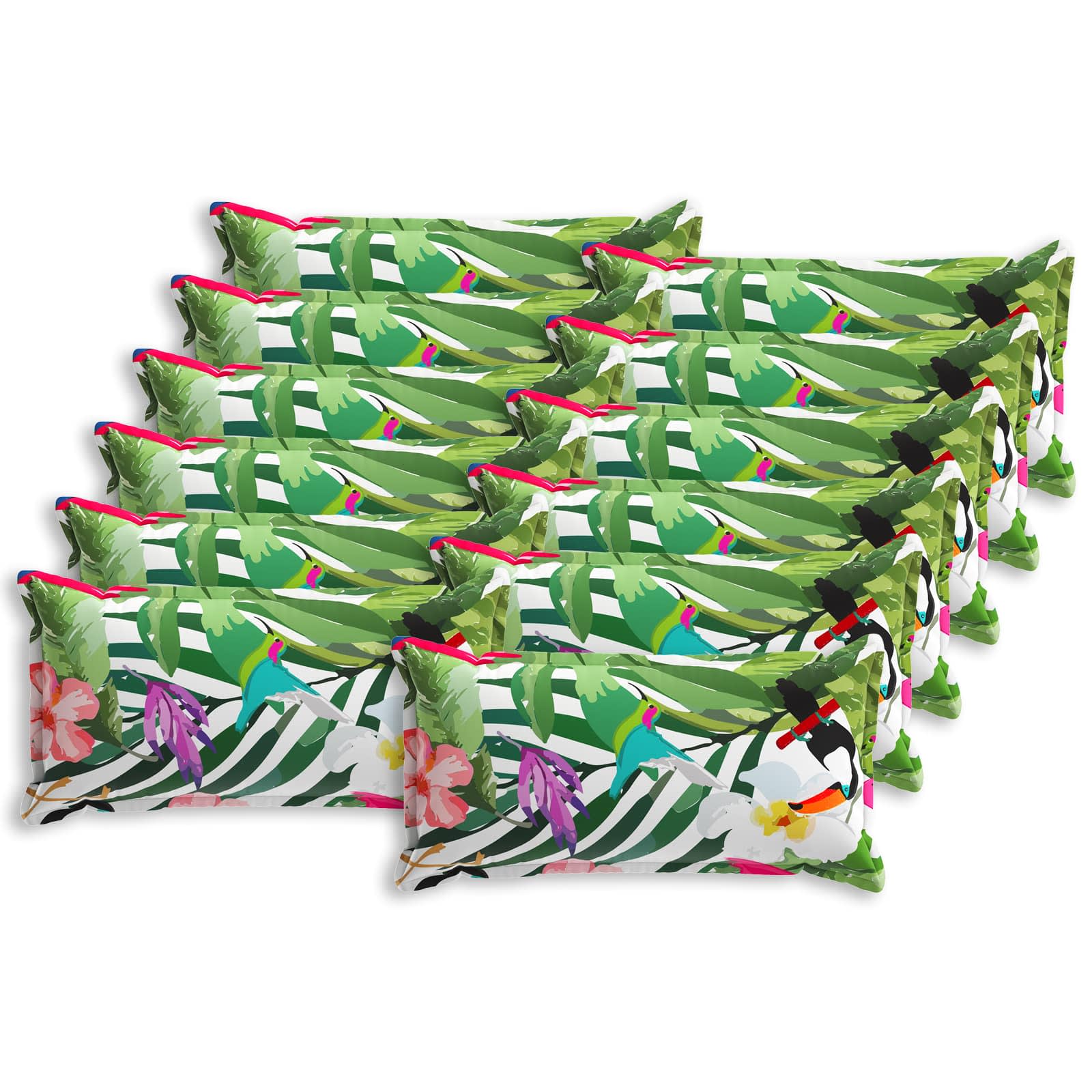 Párna huzat 12 db houten fekete 40 x 80 cm poliészter