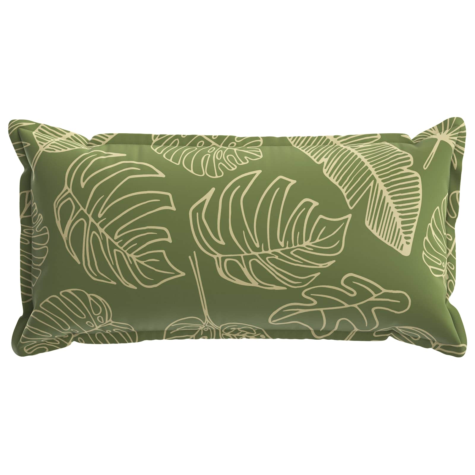 Párna huzat 2 db houten levélminta 40 x 80 cm poliészter