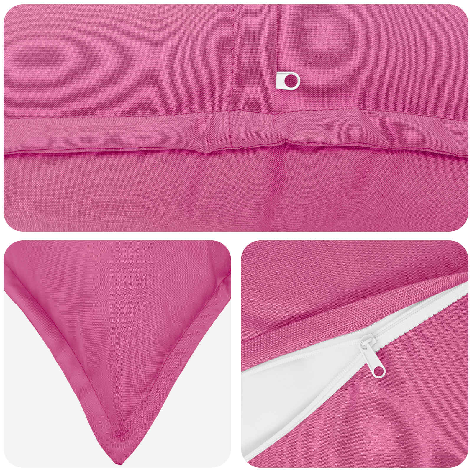 Párna huzat 12 db houten rózsaszín 40 x 80 cm poliészter