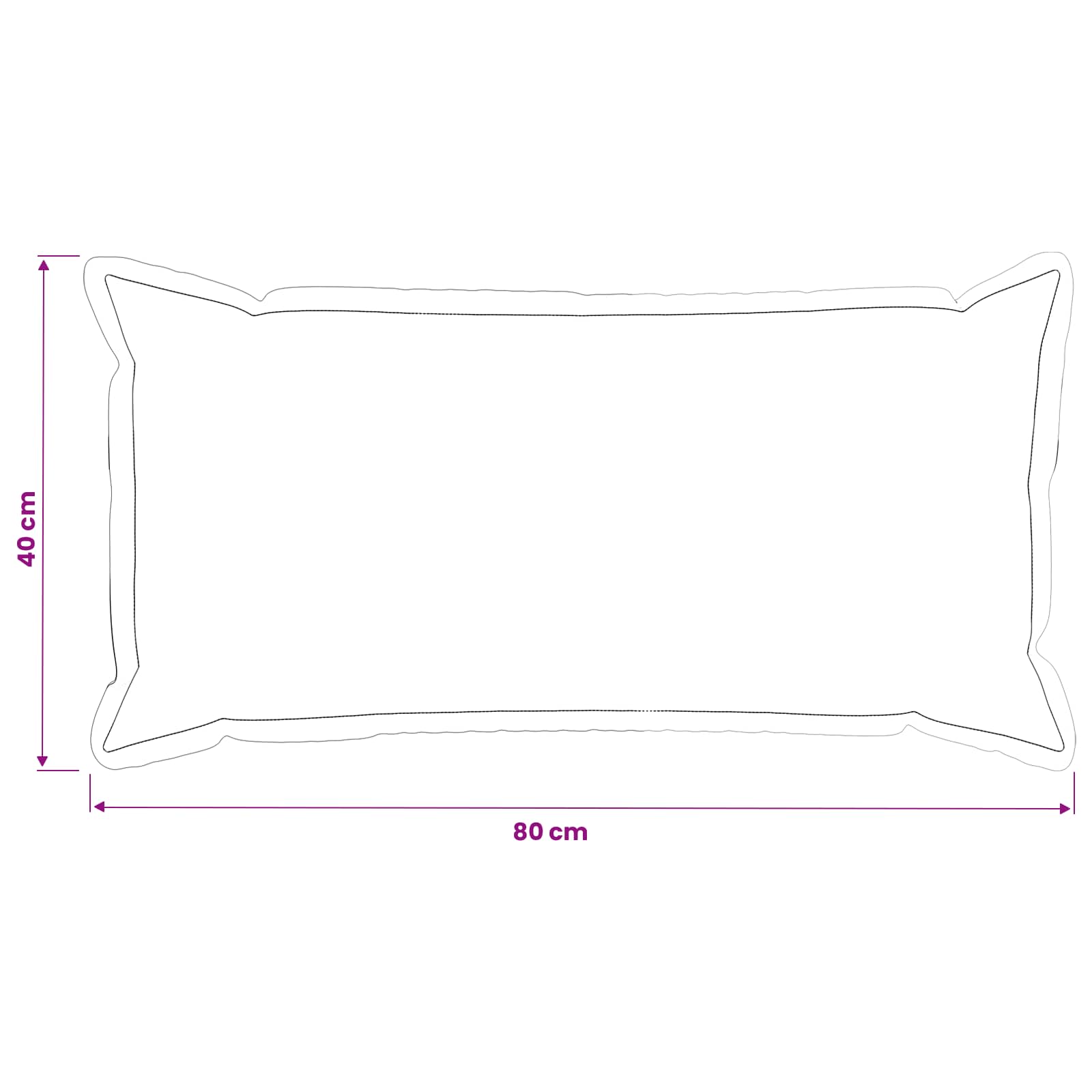 Párna huzat 6 db houten tópszínű 40 x 80 cm műnyúl szőr