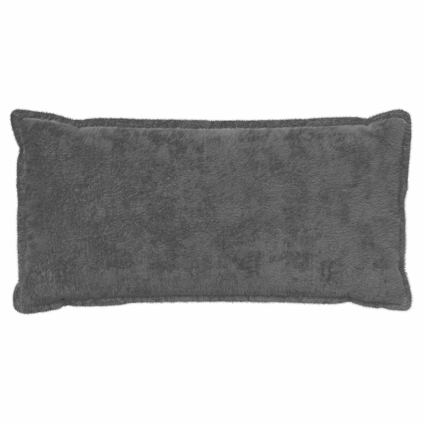 Párna huzat 12 db houten sötétszürke 40 x 80 cm műnyúl szőr