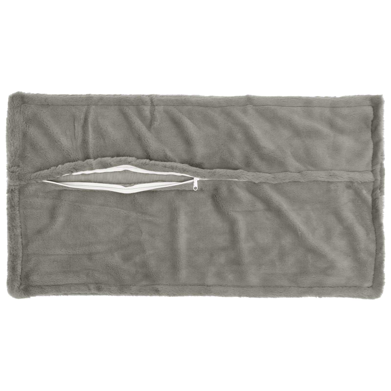 Párna huzat 2 db houten világosszürke 40 x 80 cm műnyúl szőr