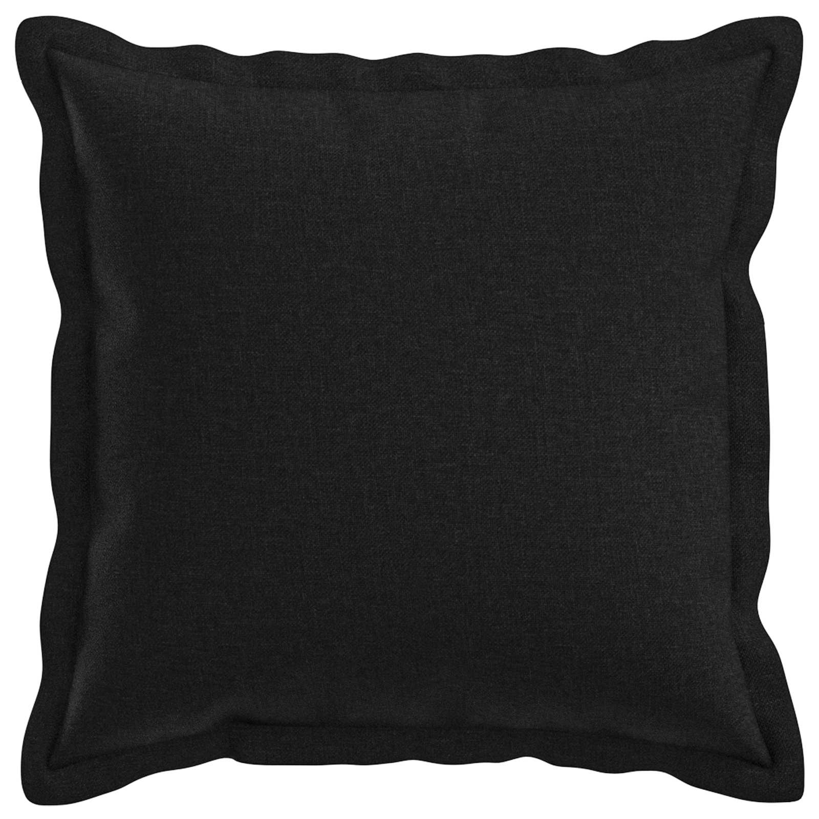 Párna huzat 2 pcs houten fekete 45 x 45 cm műlenszövet