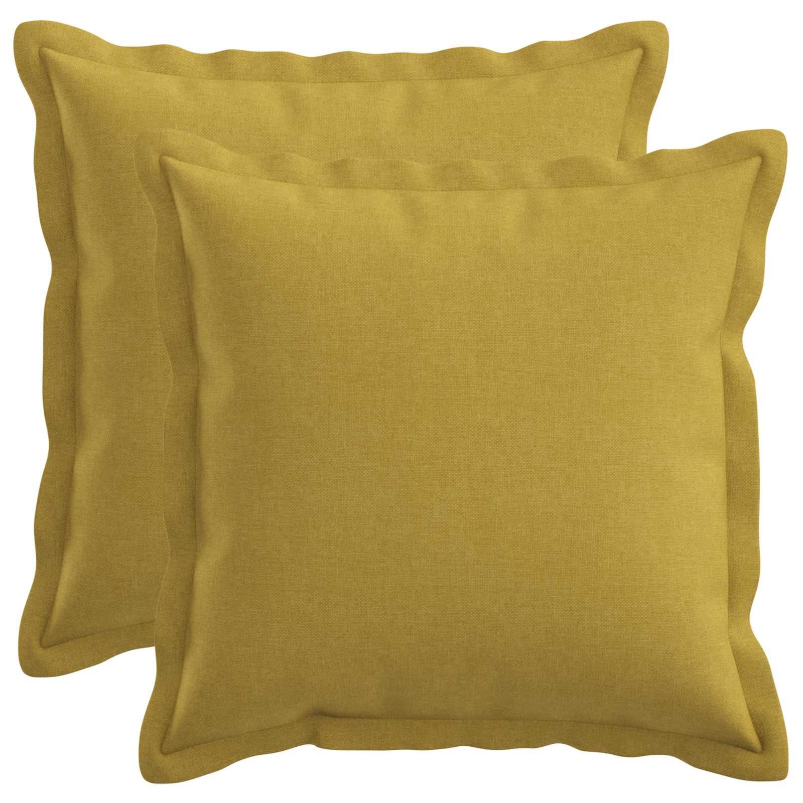 Párna huzat 2 pcs houten világos zöld 45 x 45 cm műlenszövet