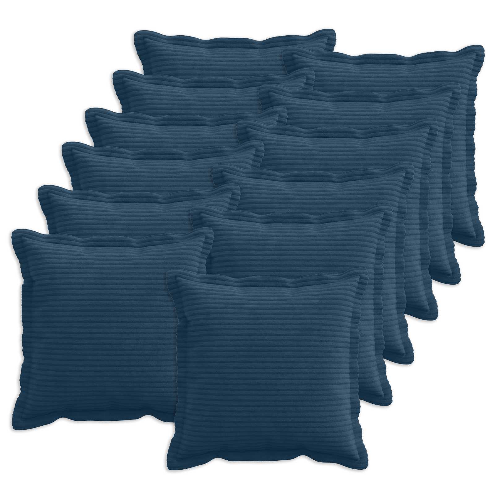 Párna huzat 12 db houten sötétkék 45 x 45 cm cord