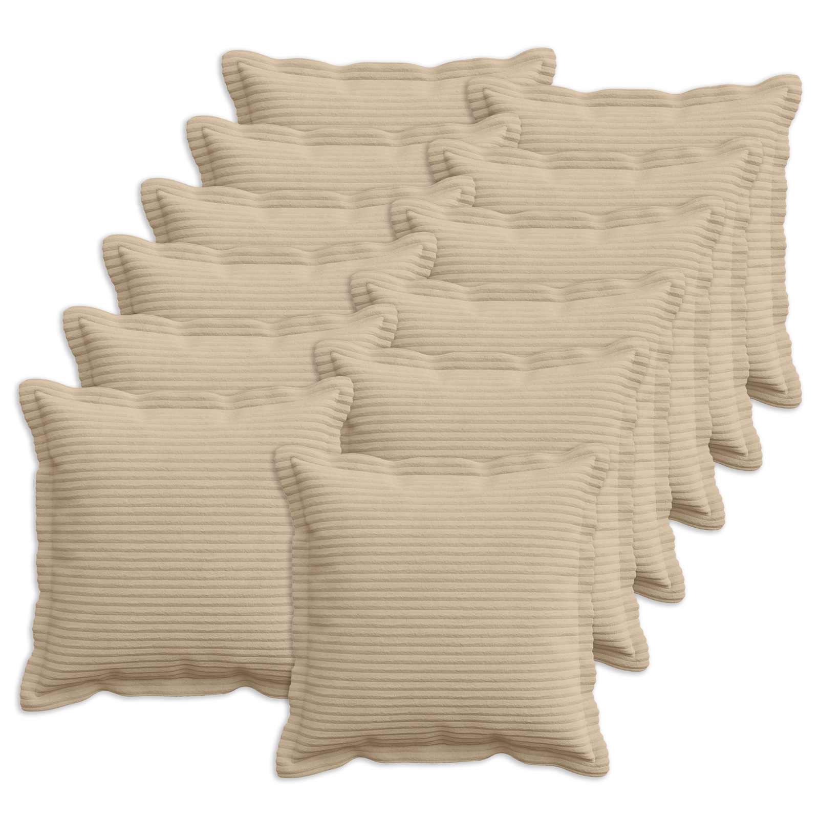 Párna huzat 12 db houten tópszínű 45 x 45 cm cord