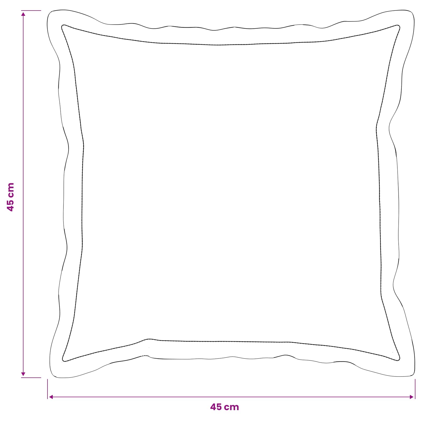 Párna huzat 2 pcs houten bézs 45 x 45 cm bouclé