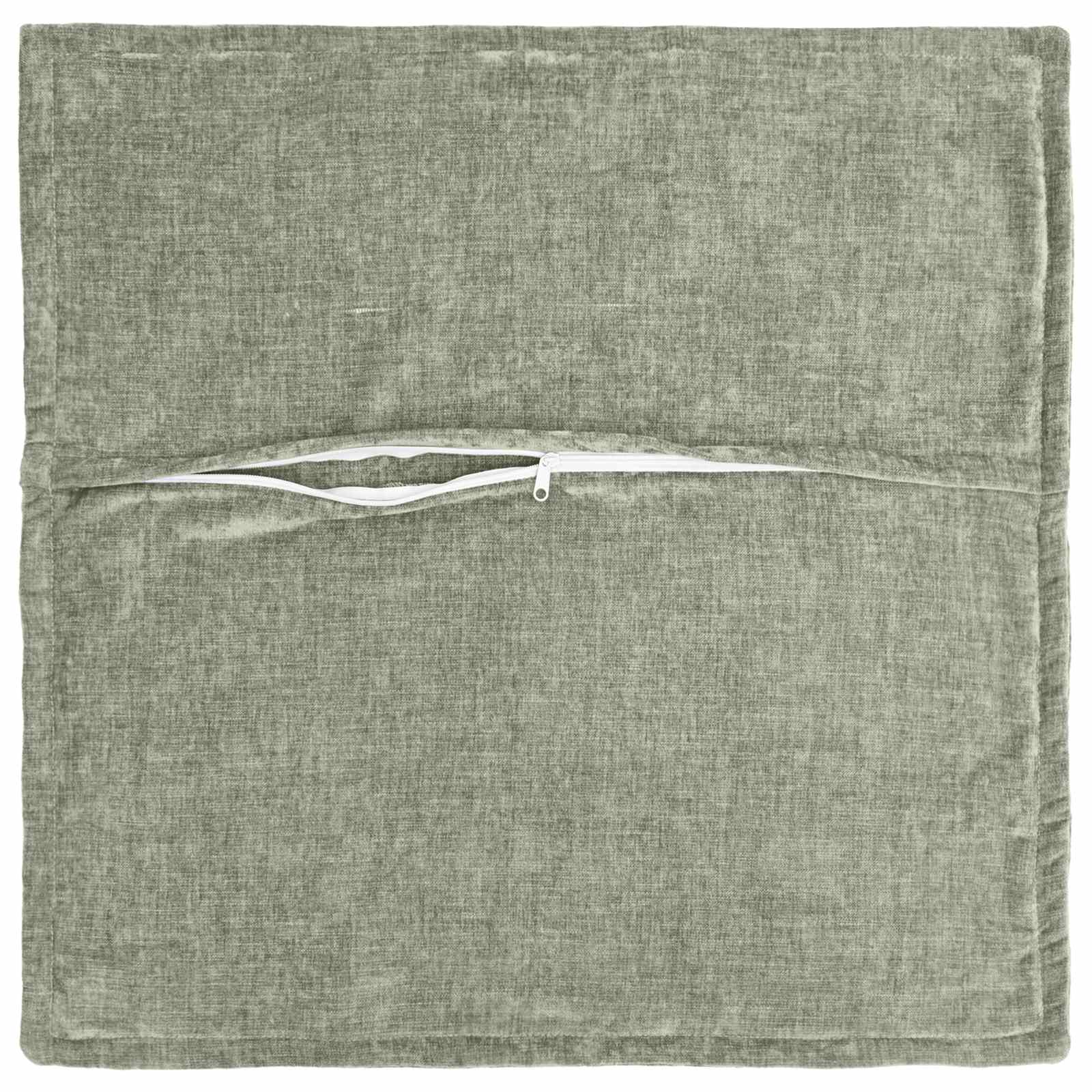 Párna huzat 12 db houten zöld 45 x 45 cm chenille szövet