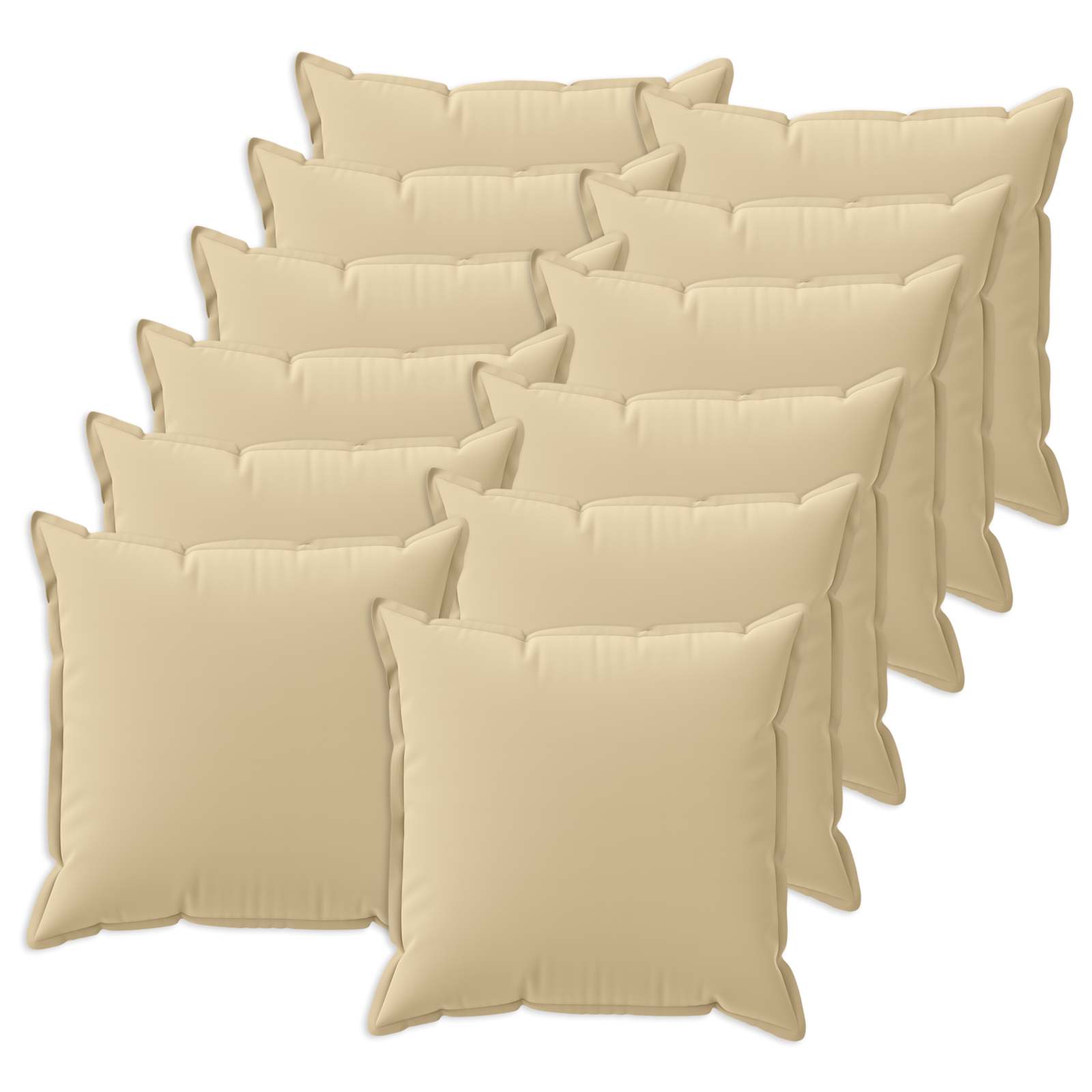 Párna huzat 12 db houten bézs 45 x 45 cm poliészter