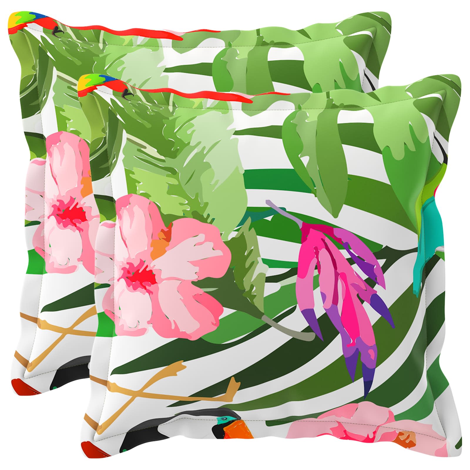 Párna huzat 2 db houten fekete 45 x 45 cm poliészter