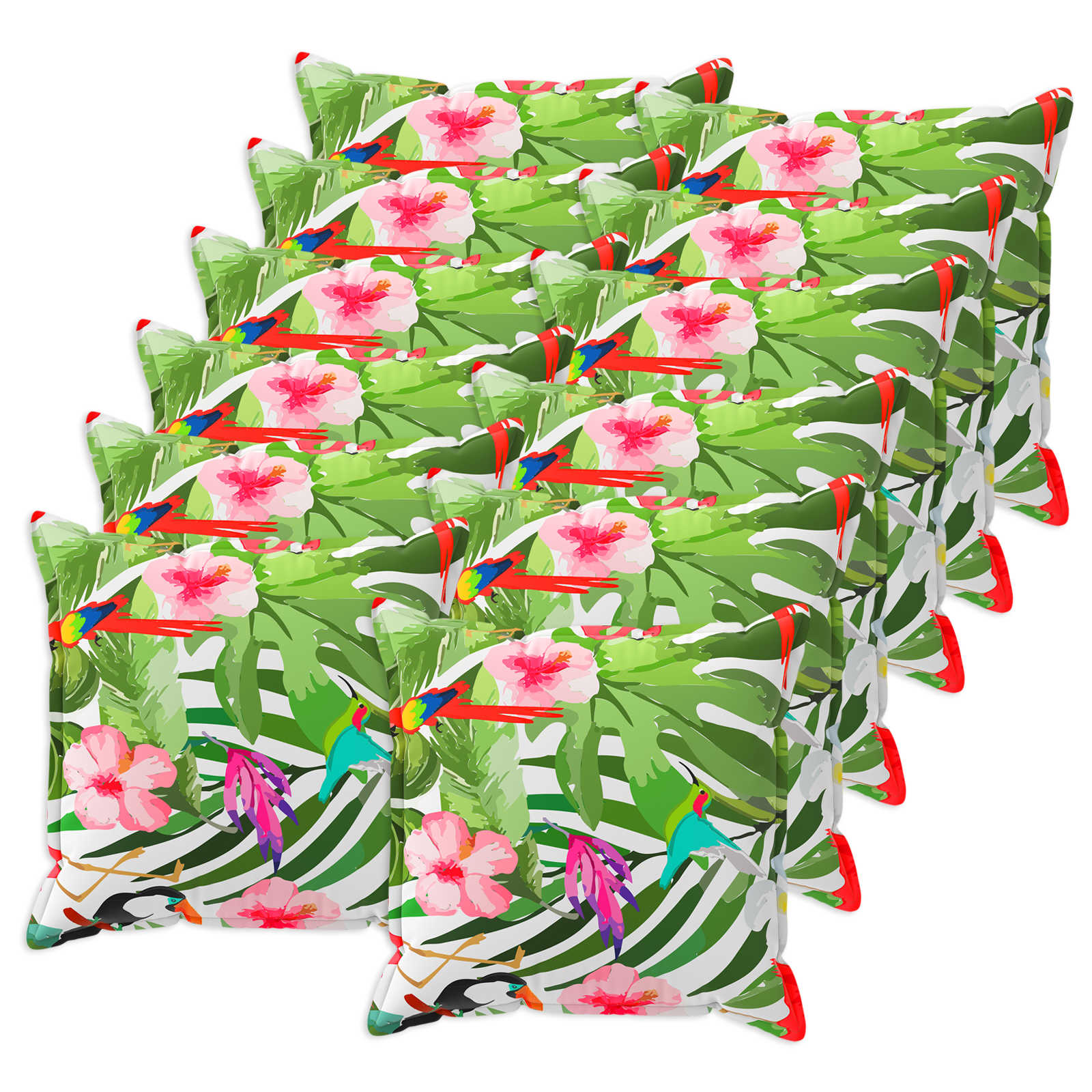 Párna huzat 12 db houten fekete 45 x 45 cm poliészter