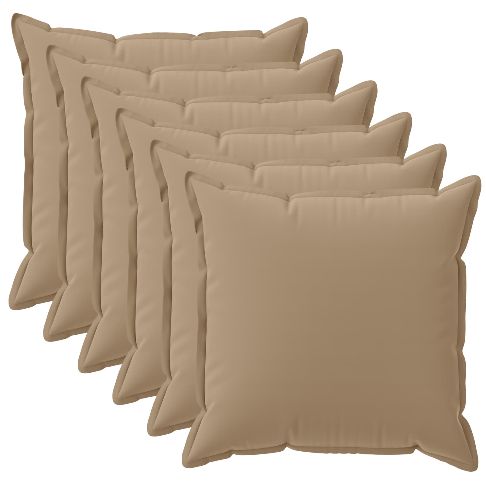 Párna huzat 6 db houten tópszínű 45 x 45 cm poliészter