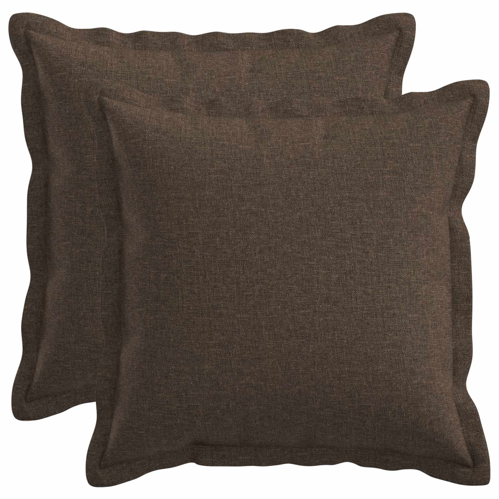 Párna huzat 2 pcs houten tópszínű 50 x 50 cm műlenszövet