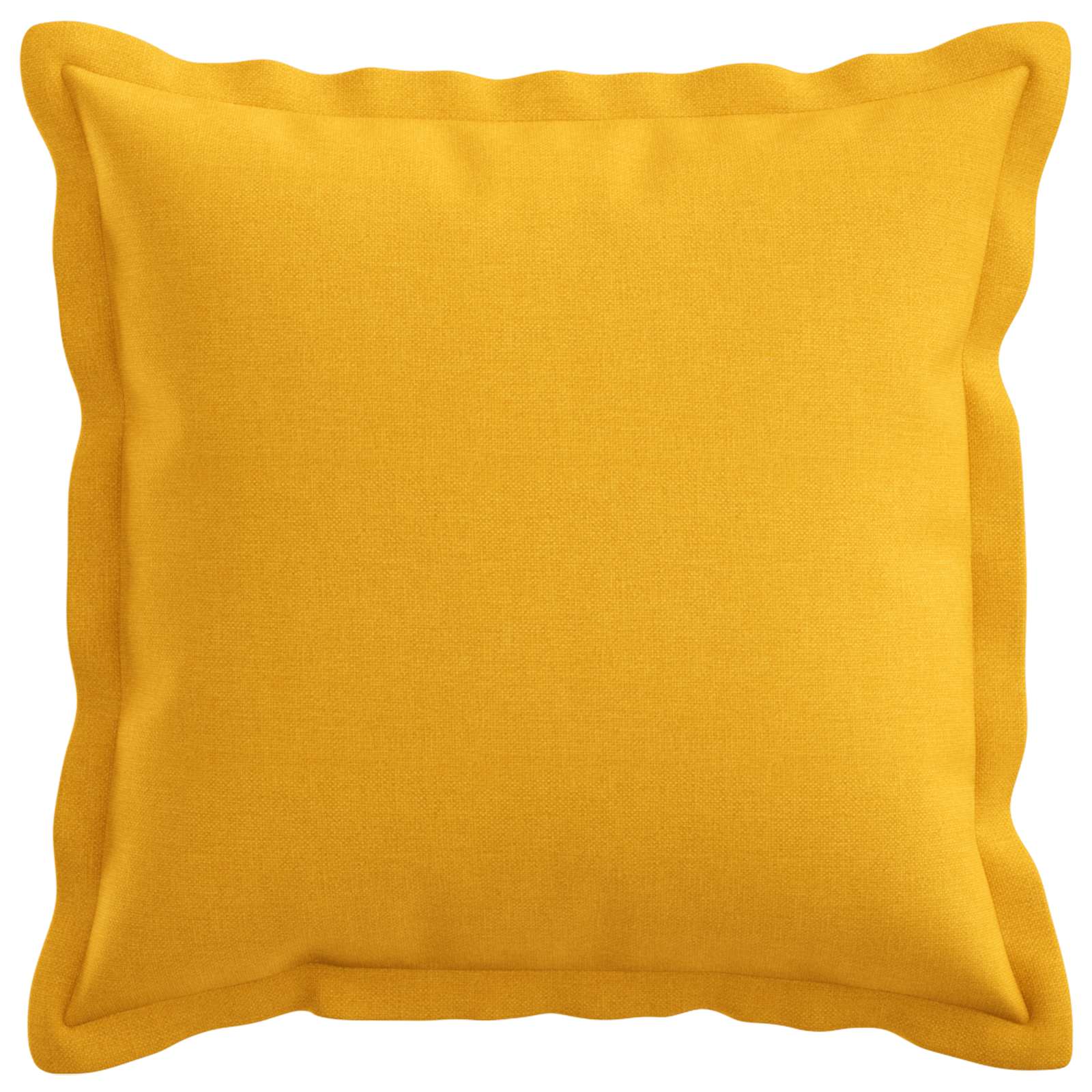 Párna huzat 6 pcs houten világos sárga 50 x 50 cm műlenszövet