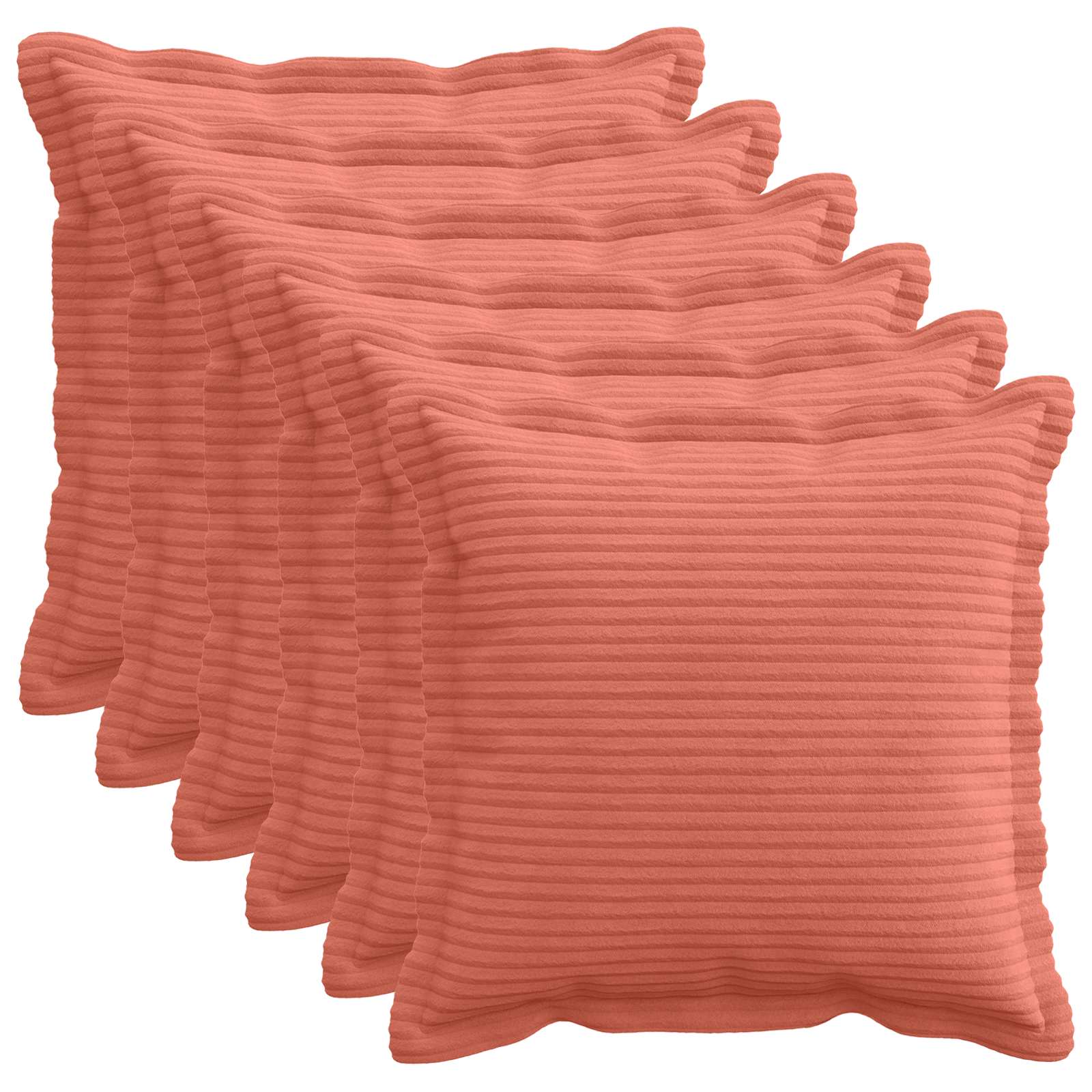 Párna huzat 6 db houten piros narancs 50 x 50 cm cord