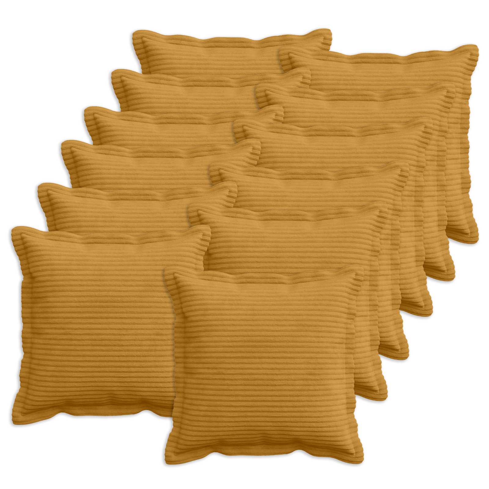 Párna huzat 12 db houten sárga 50 x 50 cm cord
