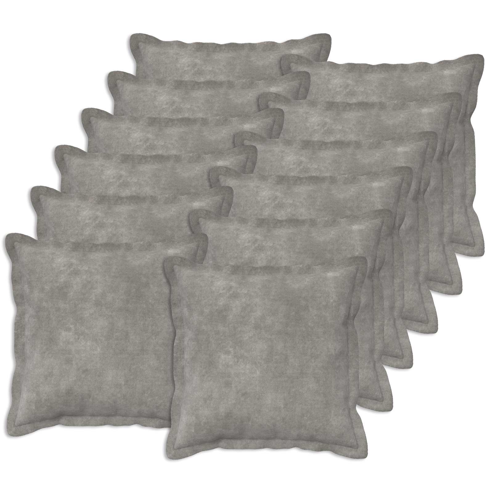 Párna huzat 12 pcs houten világosszürke 50 x 50 cm