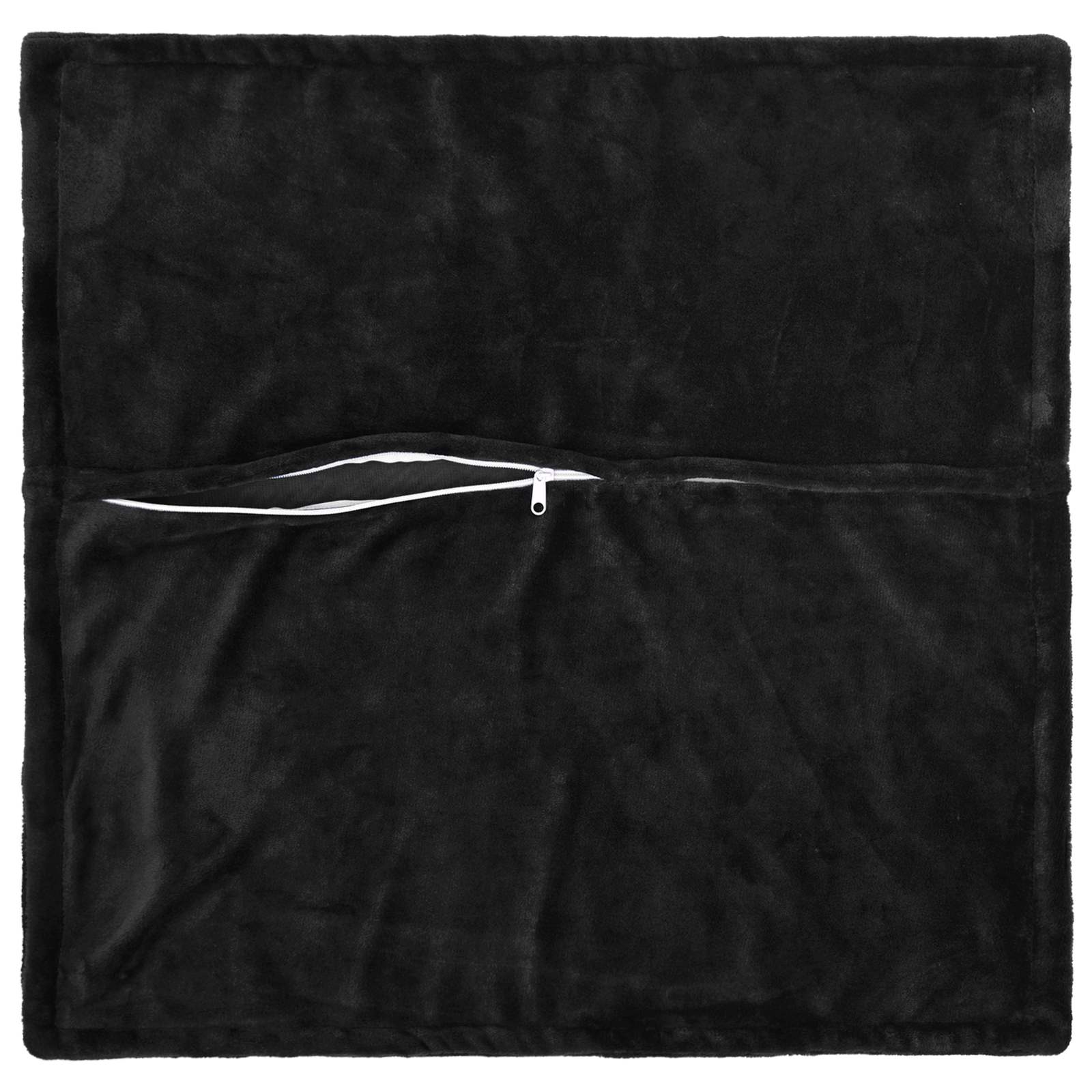 Párna huzat 2 db houten fekete 50 x 50 cm flanell