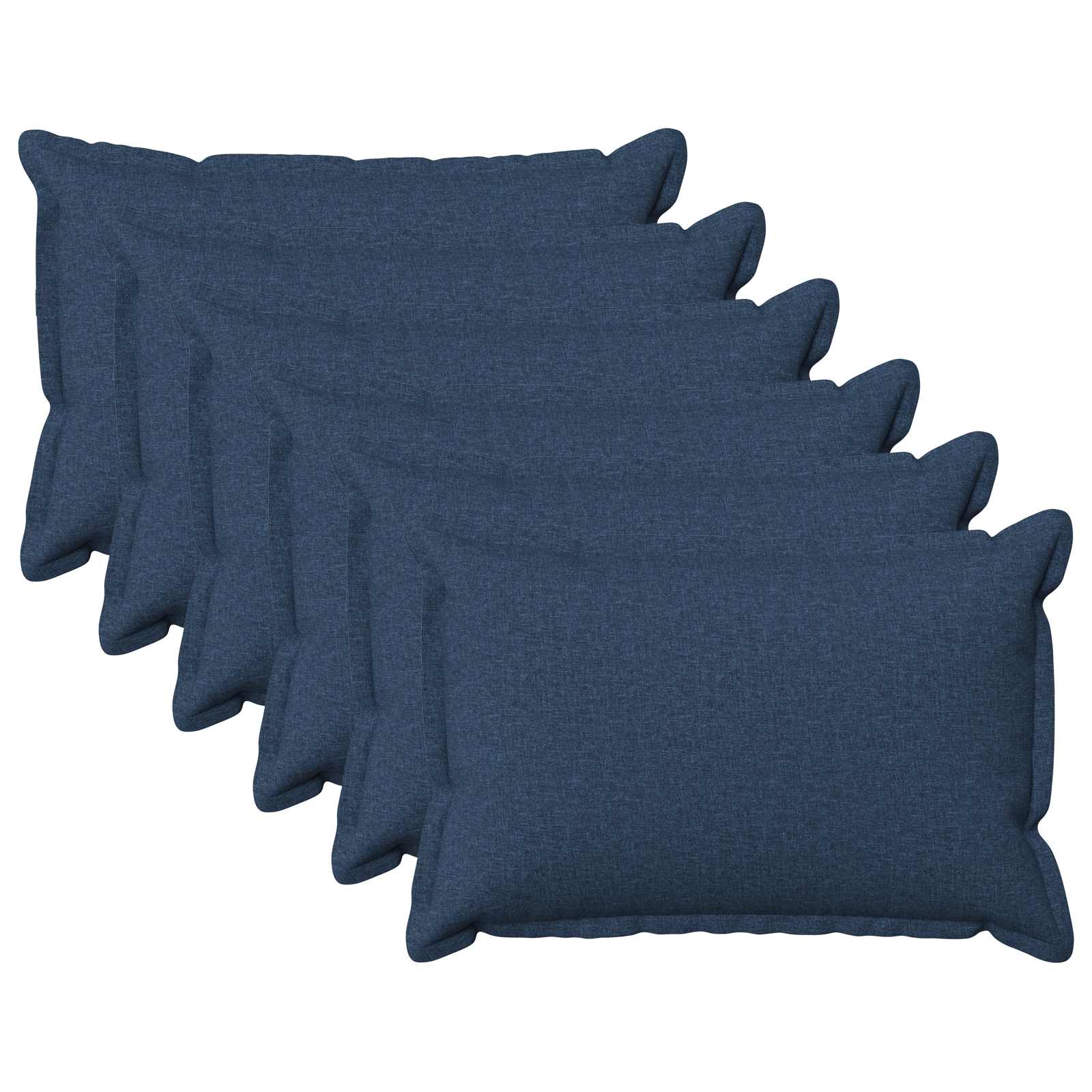 Párna huzat 6 pcs houten kék 50 x 70 cm műlenszövet