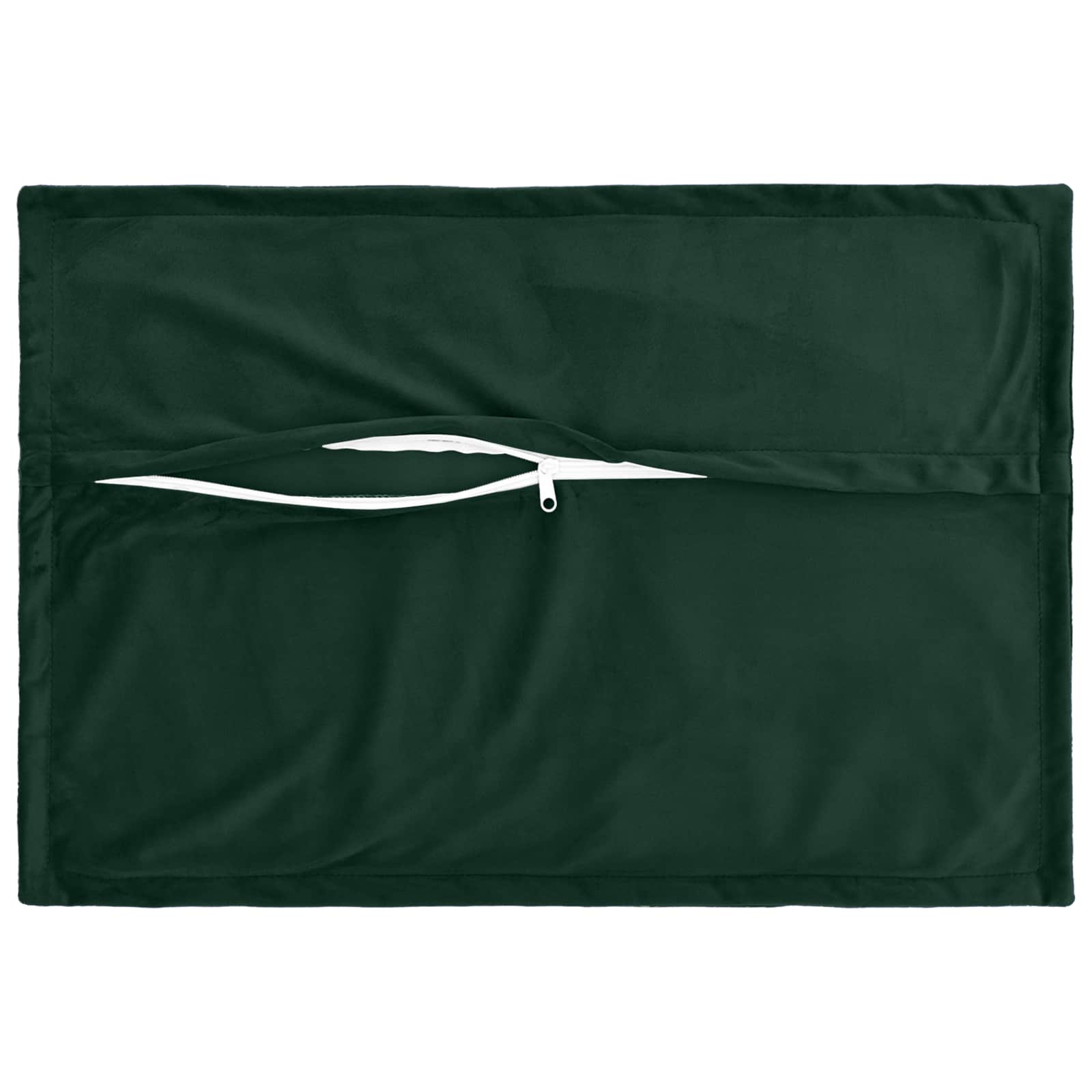 Párna huzat 2 pcs houten sötétzöld 50 x 70 cm bársony