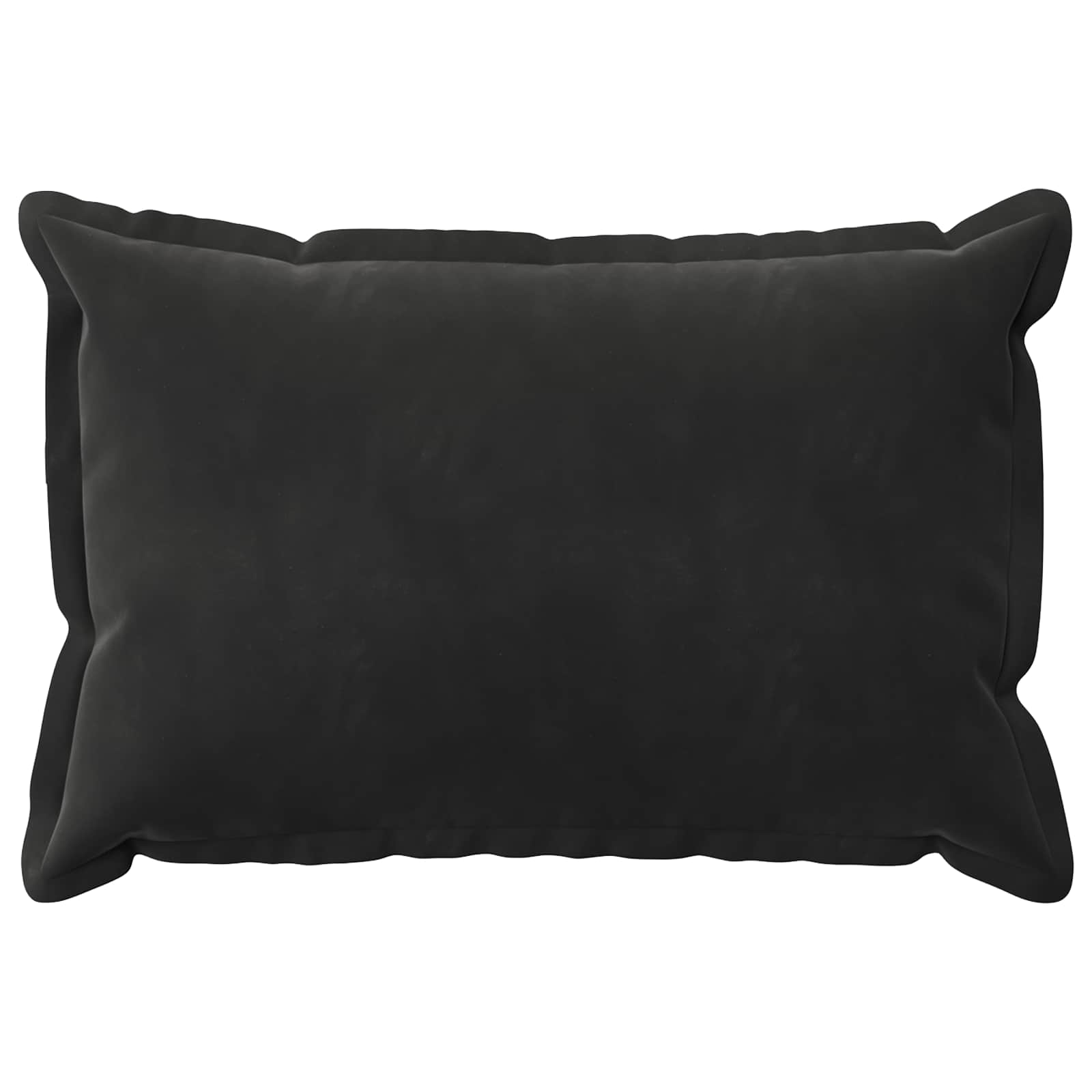 Párna huzat 6 pcs houten fekete 50 x 70 cm bársony