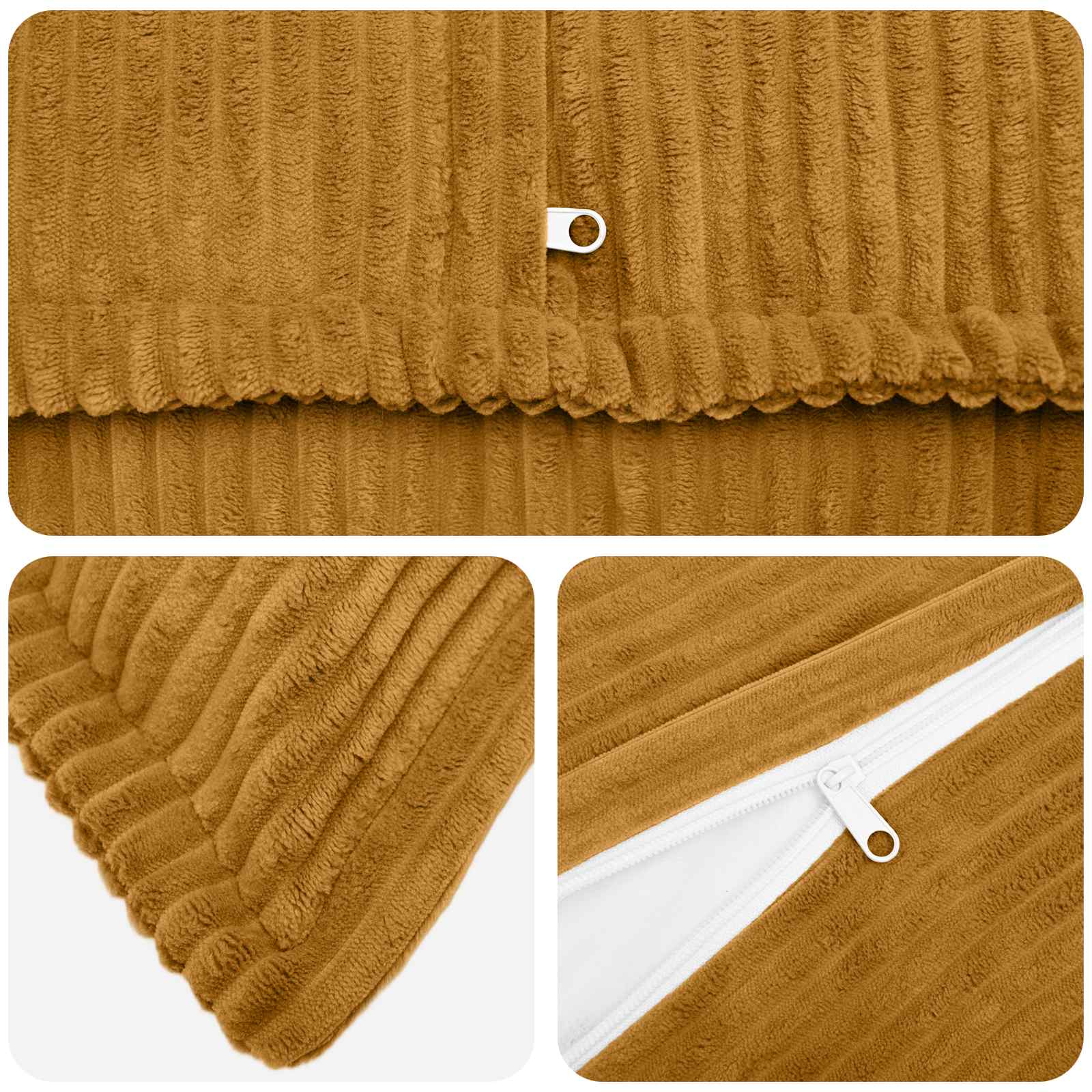 Párna huzat 2 db houten sárga 50 x 70 cm cord
