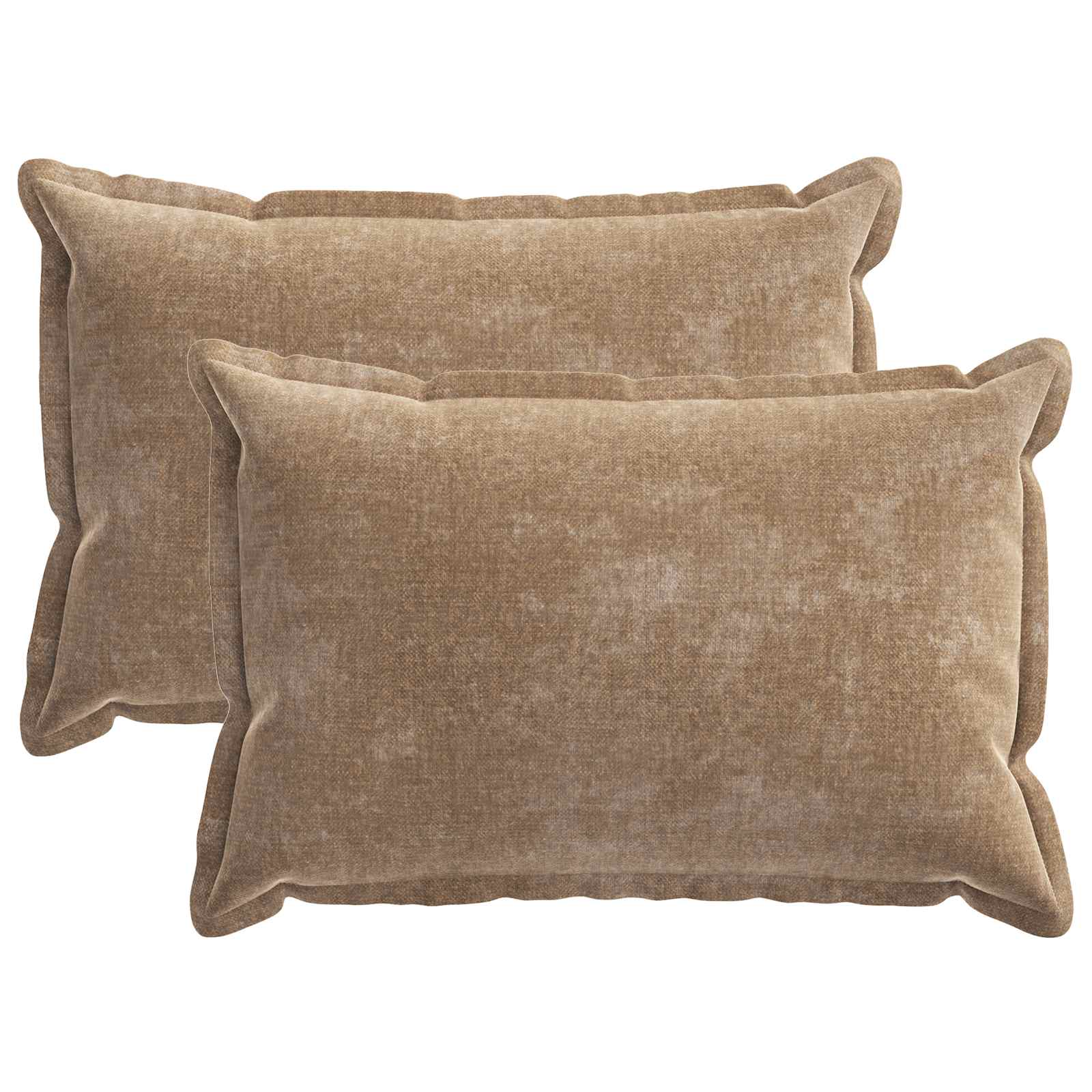 Párna huzat 2 db houten barna 50 x 70 cm chenille szövet