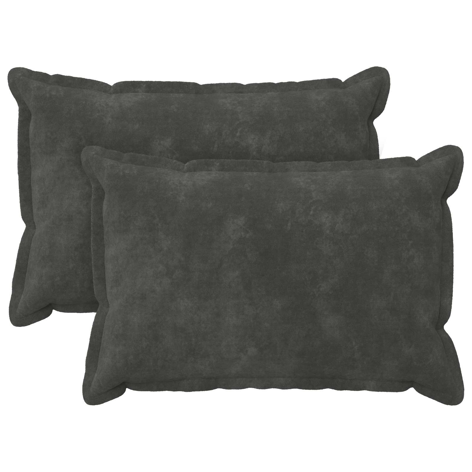 Párna huzat 2 pcs houten antracitszürke 50 x 70 cm