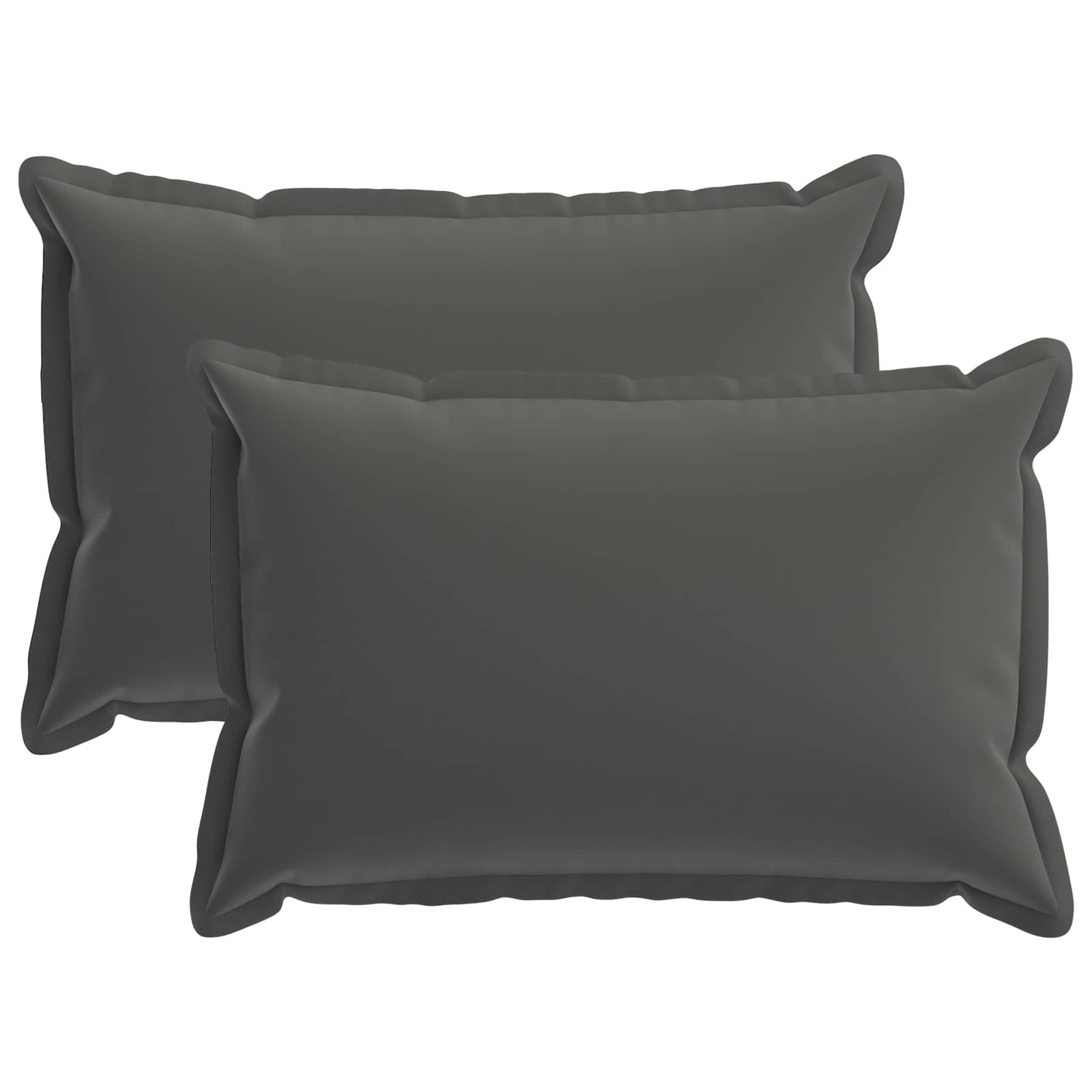 Párna huzat 2 db houten antracitszürke 50 x 70 cm poliészter