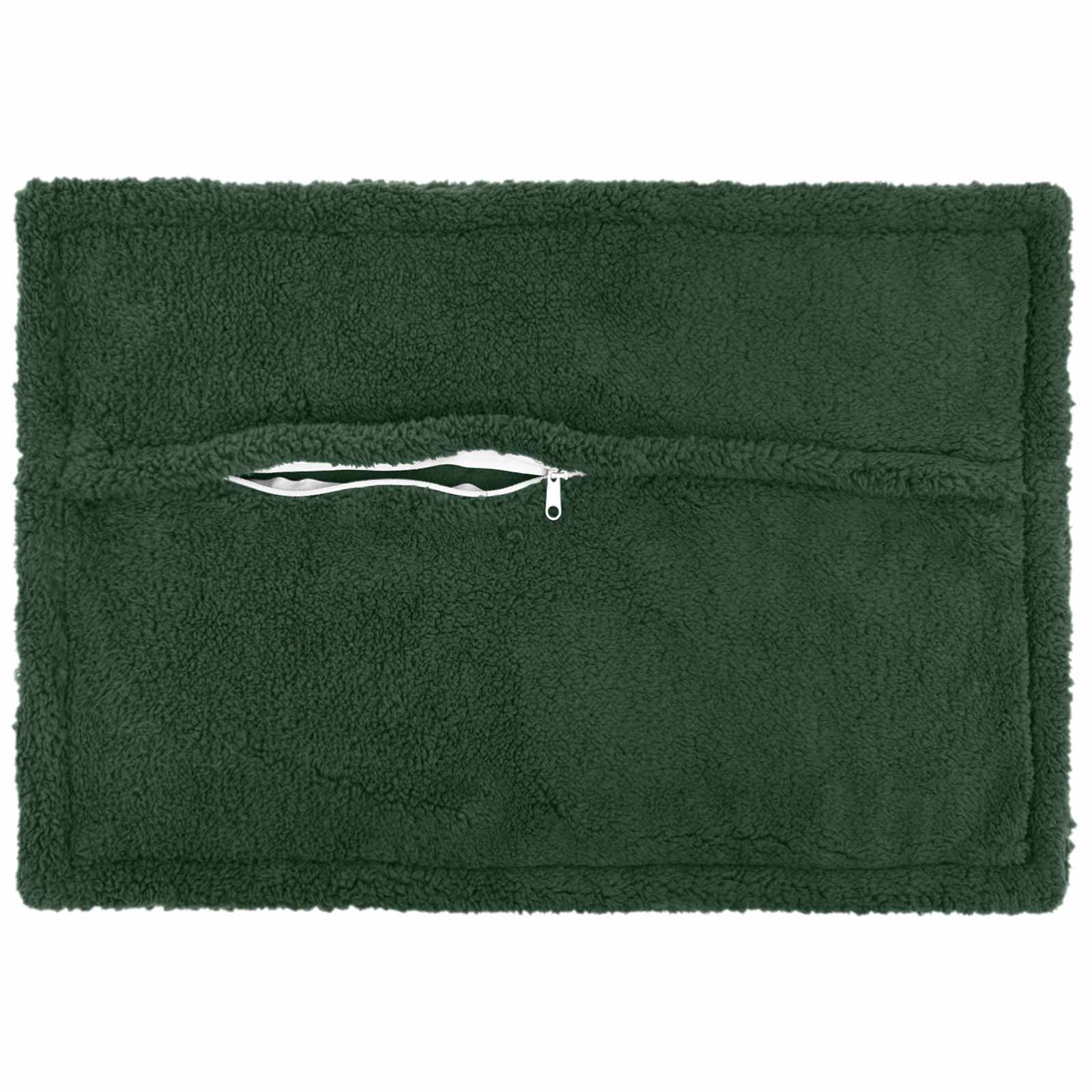Párna huzat 6 pcs houten sötétzöld 50 x 70 cm bouclé