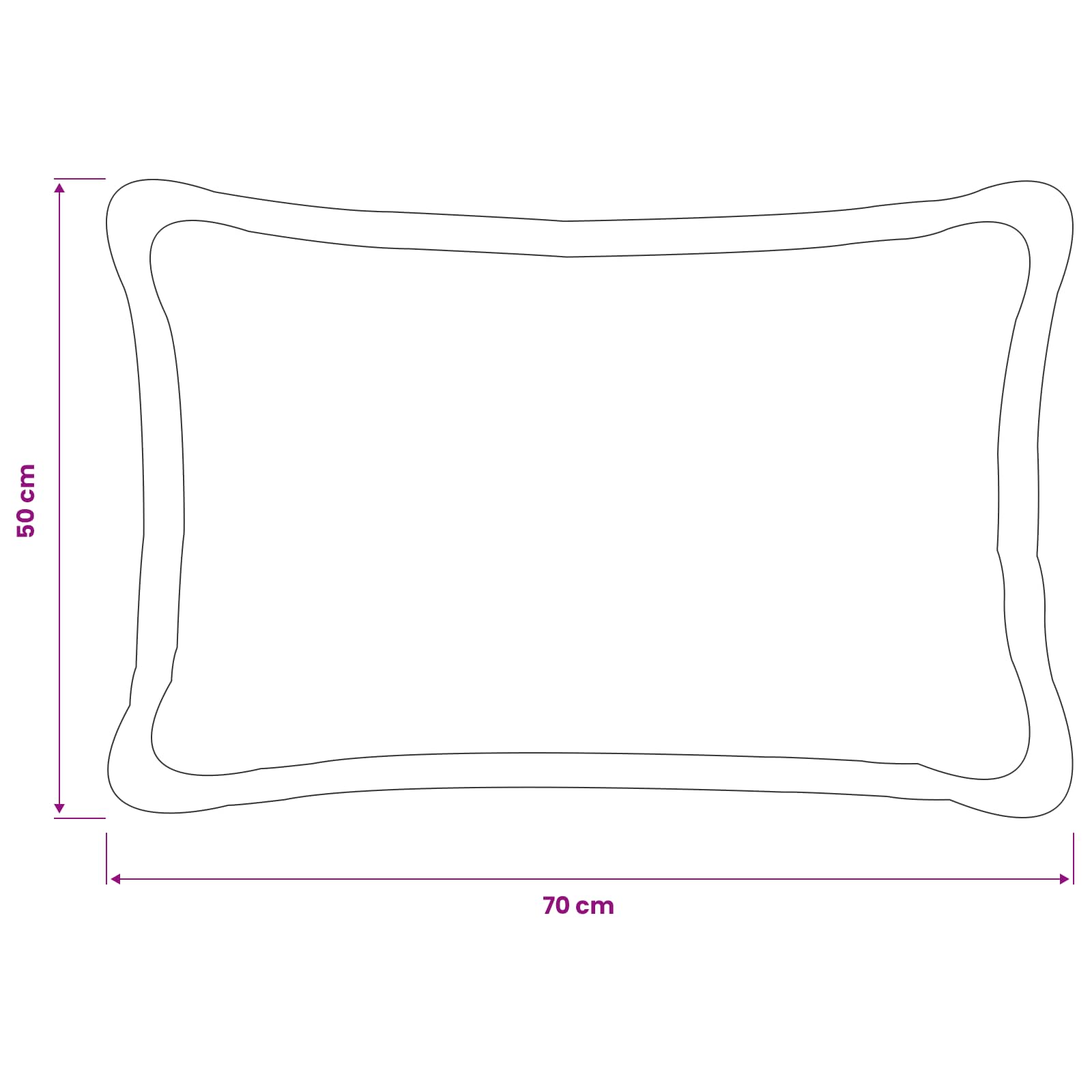 Párna huzat 6 pcs houten sötétszürke 50 x 70 cm bouclé