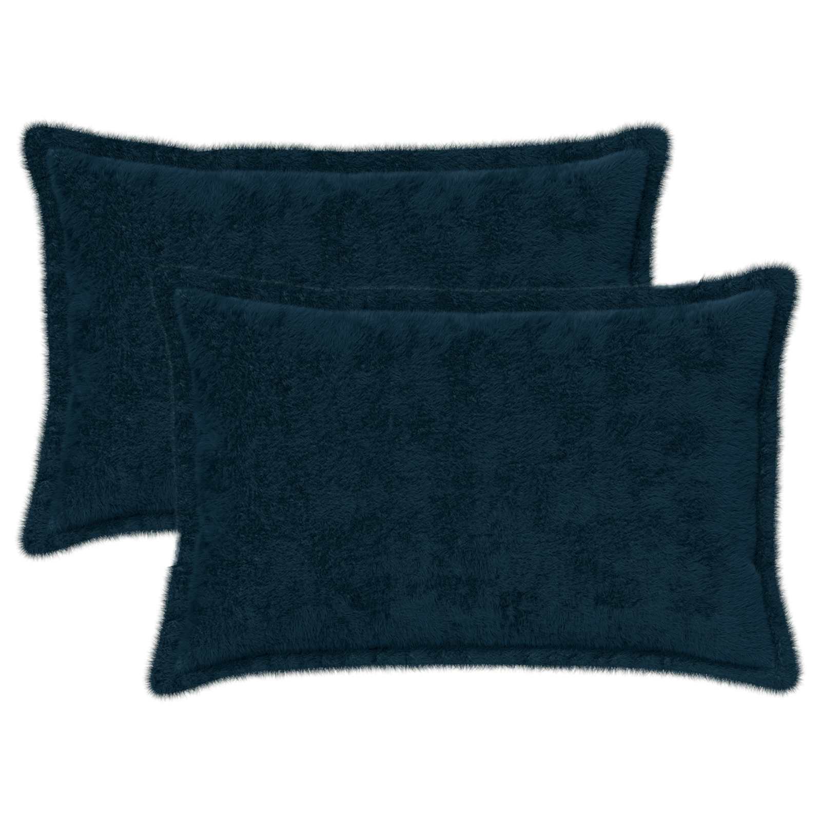 Párna huzat 2 db houten sötétkék 50 x 70 cm műnyúl szőr