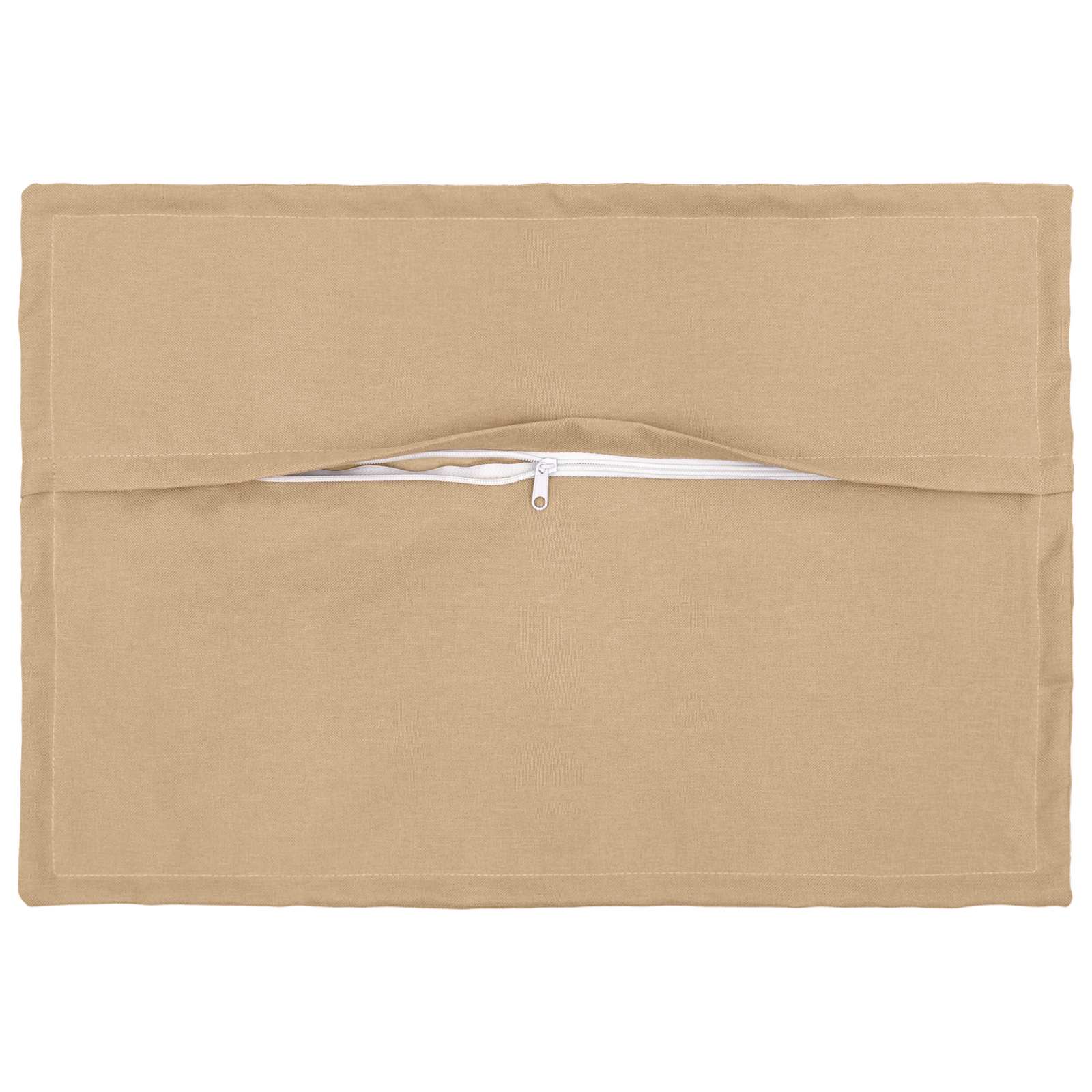 Párna huzat 2 pcs houten krémszínű 50 x 75 cm műlenszövet