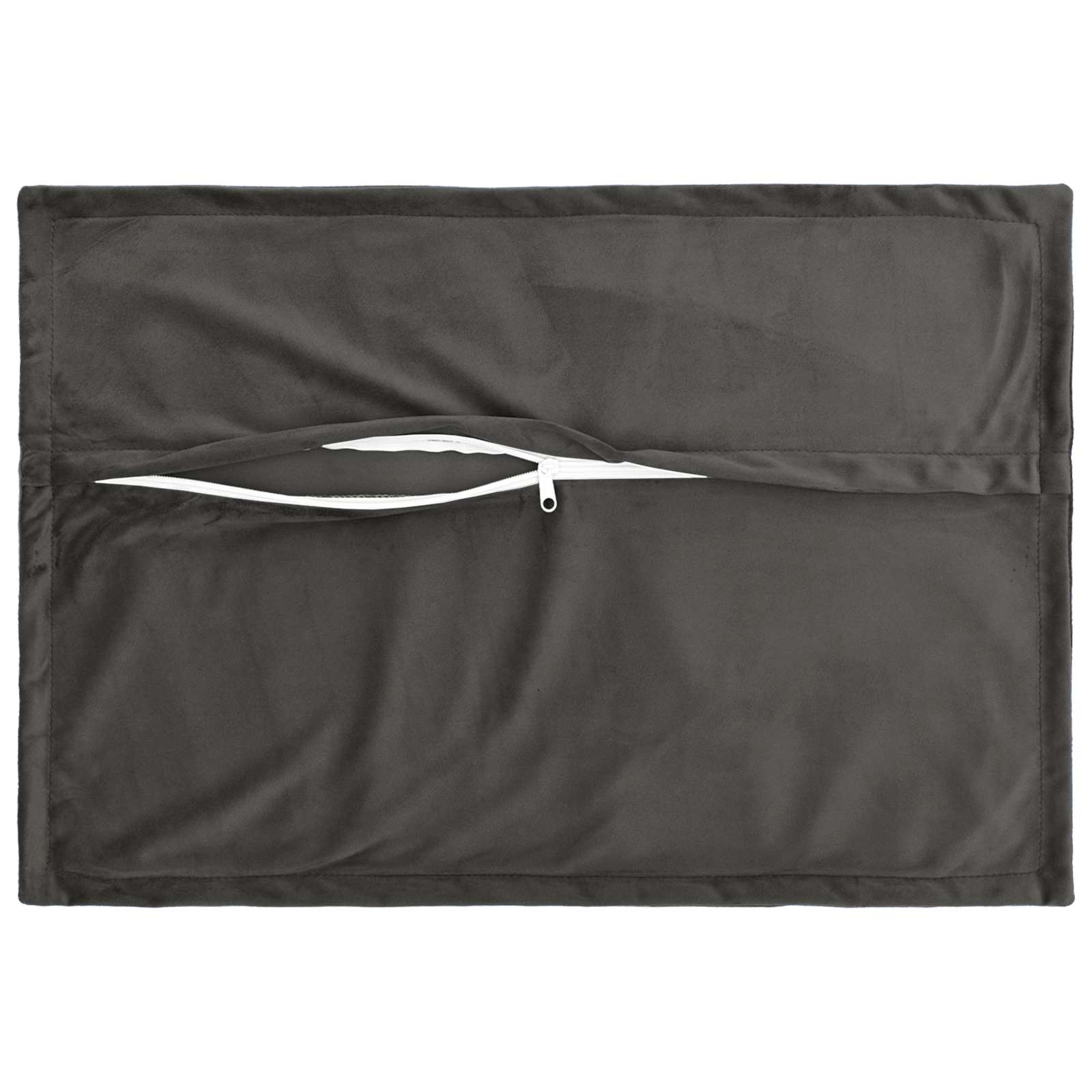 Párna huzat 6 pcs houten sötétszürke 50 x 75 cm bársony