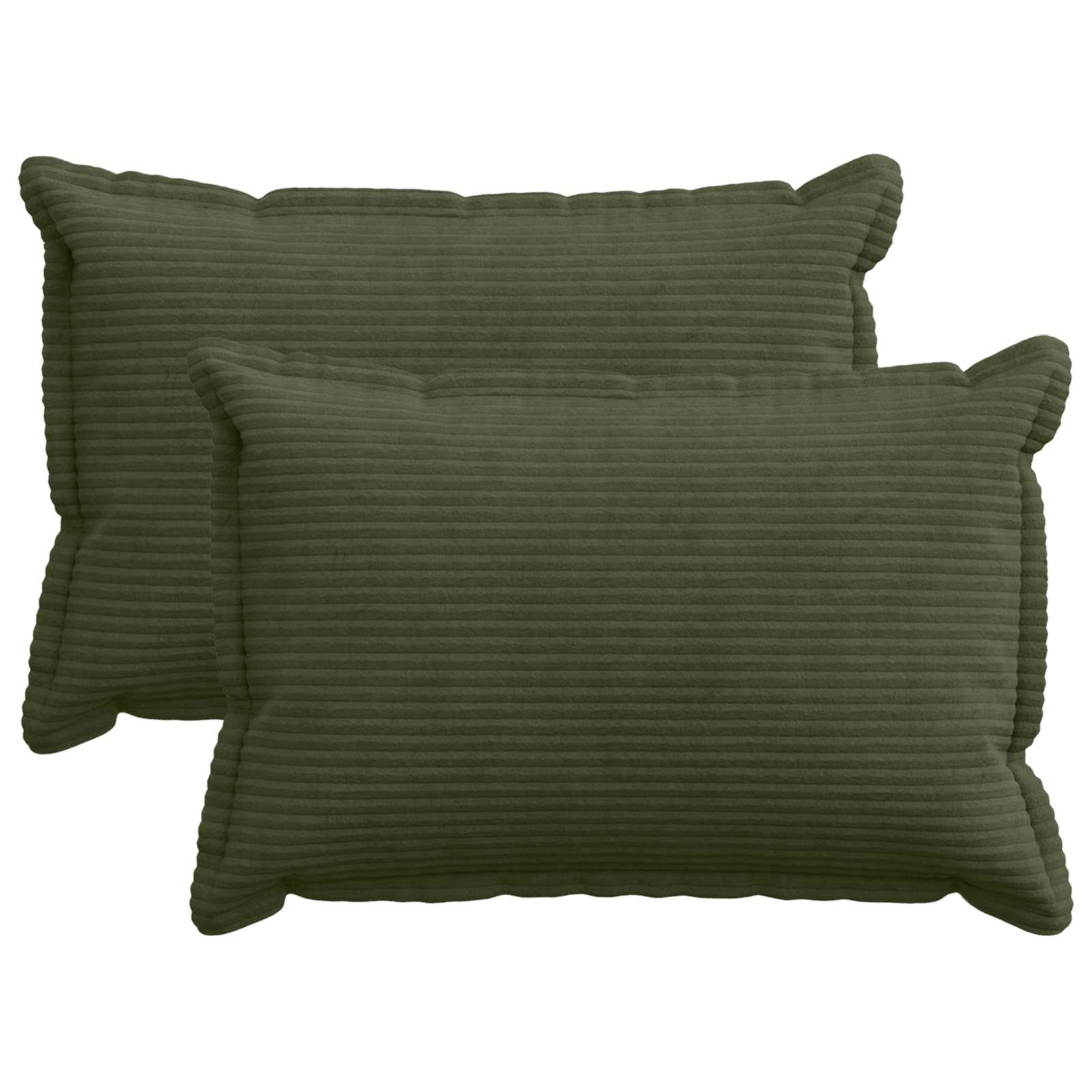 Párna huzat 2 db houten zöld 50 x 75 cm cord